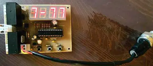 Внешний вид смонтированной платы вместе с датчиком давления