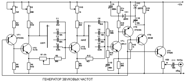 Генератор звуковых частот