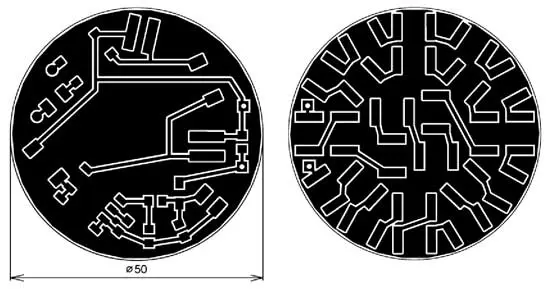 Чертёж платы фитолампы Чертёж платы фитолампы