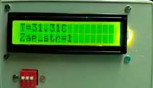 Параметры на индикаторе LCD1602