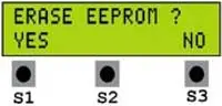 EEPROM erasing menu