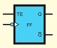 Toggle/hold (toggle enable) flip-flop symbol Toggle/hold (toggle enable) flip-flop symbol