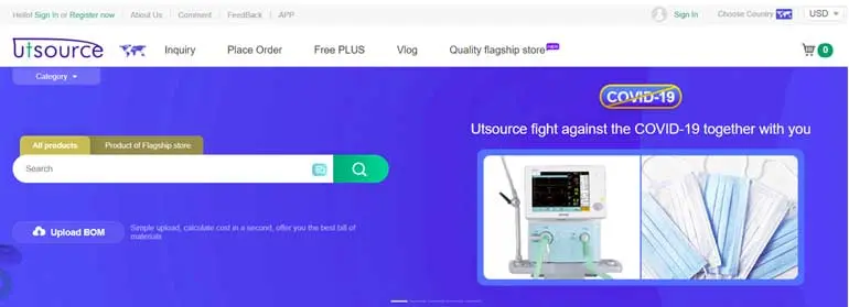 The home page of the www.utsource.net The home page of the www.utsource.net
