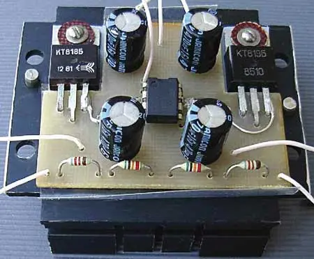 Теплоотвод и транзисторы
