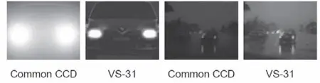 Изображения, снятые видеокамерой VS31 при низких освещенностях в сравнении с образцовыми снимками