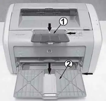 Снятие лотка принтера