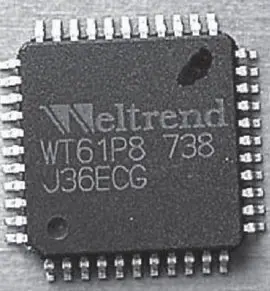 Внешний вид процессора фирмы Weltrend WT61P8