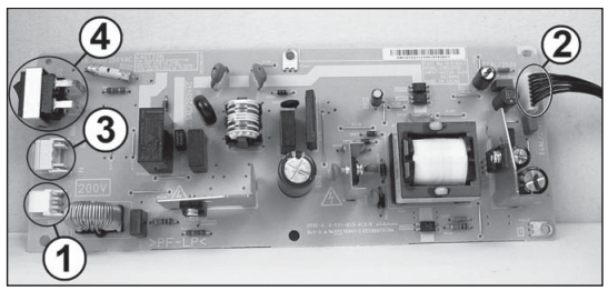 Рис. 3. Плата источников питания Ricoh Aficio SP 100SU