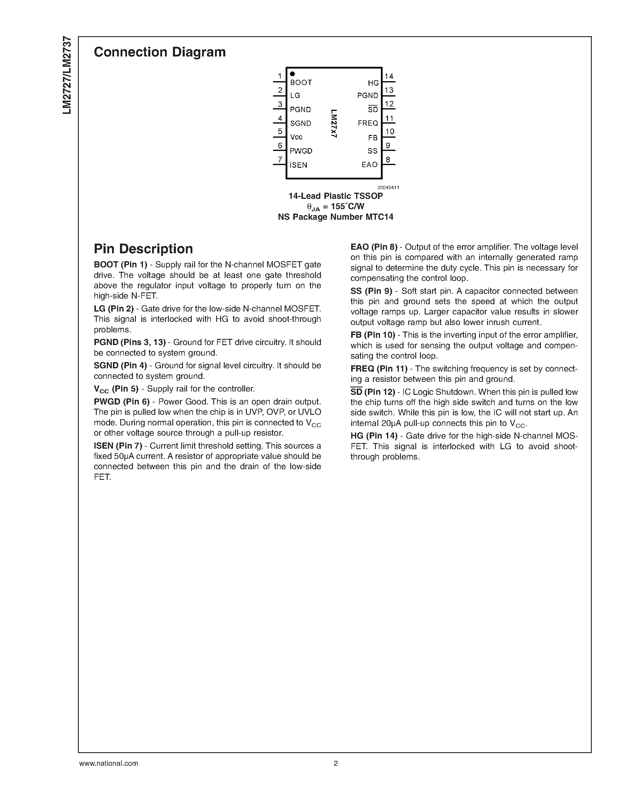 Даташит CRCW1206100J - N-Channel FET Synchronous Buck Regulator Controller for Low Output Voltages страница 2