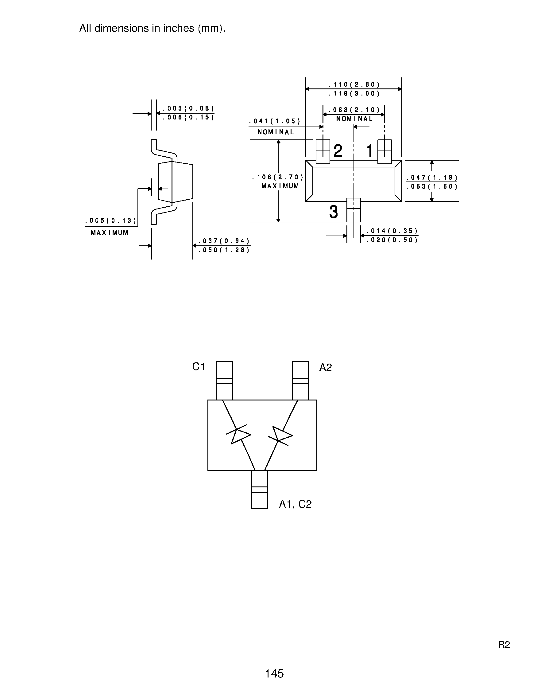 Даташит на микросхему CMPD7000 страница 2 Даташит CMPD7000 - DUAL SILICON SWITCHING DIODE SERIES CONNECTION страница 2