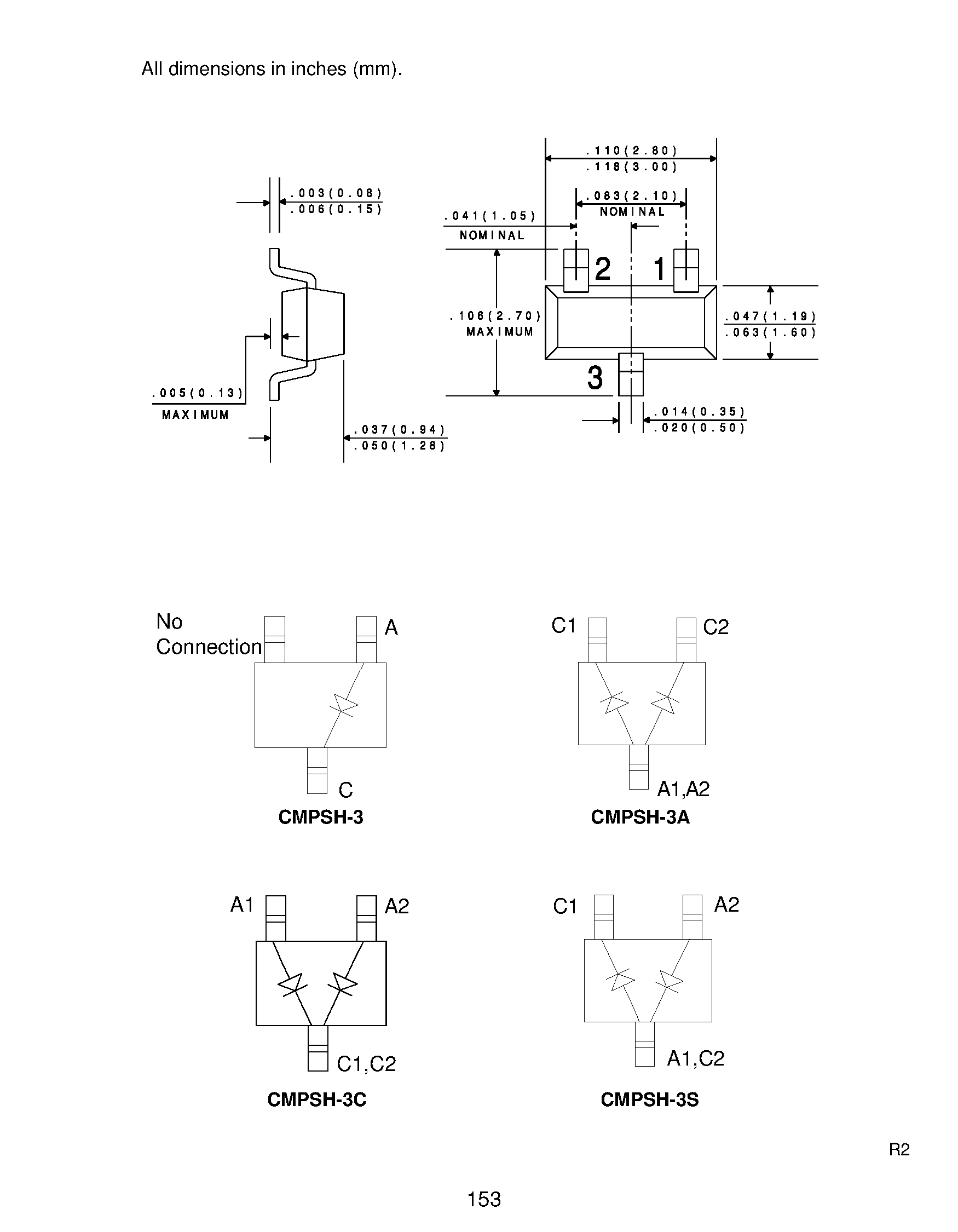 Datasheet CMPSH1-4 - SURFACE MOUNT HIGH CURRENT SCHOTTKY BARRIER RECTIFIER page 2