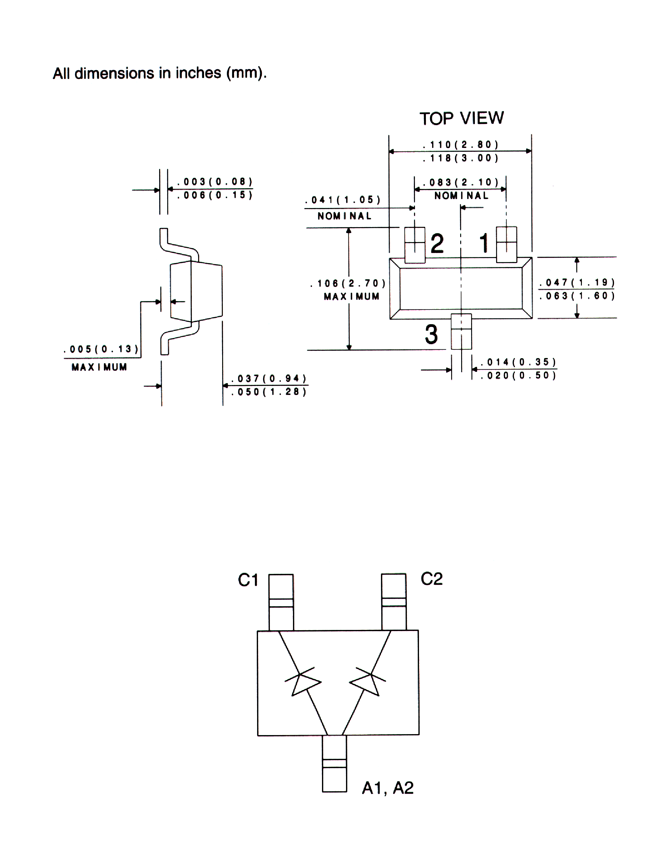Datasheet CMPZDA7V5 - DUAL ZENER DIODE 3.6 VOLTS THRU 33 VOLTS 350mW/ 5% TOLERANCE page 2