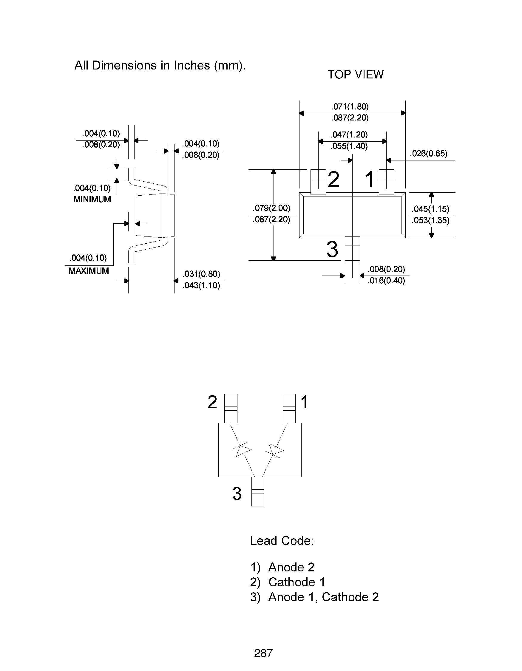 Даташит CMSD7000 - SUPER-MINI DUAL SILICON SWITCHING DIODE SERIES CONNECTION страница 2