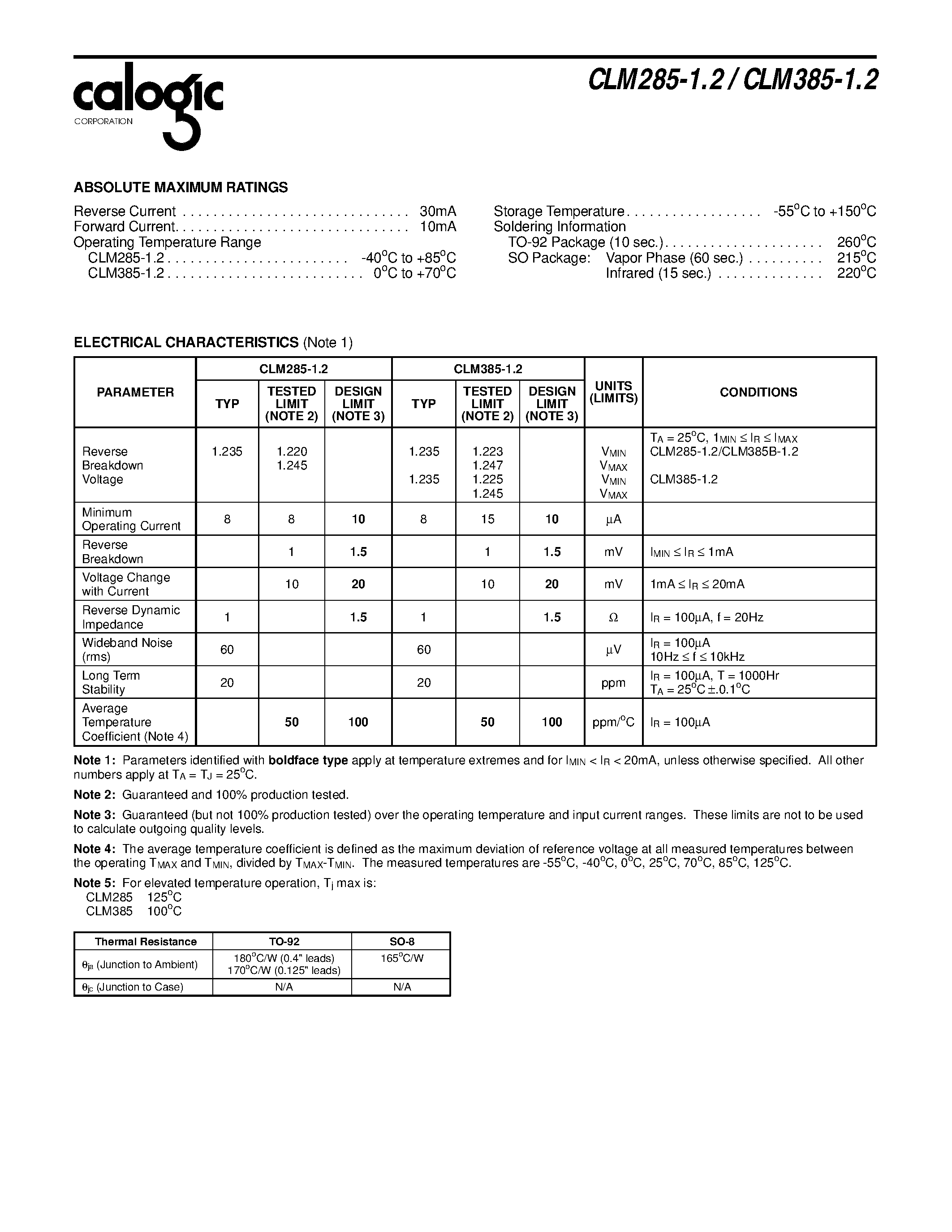 Datasheet CLM2850AU - 5.0A Low Dropout Voltage Regulator Adjustable page 2
