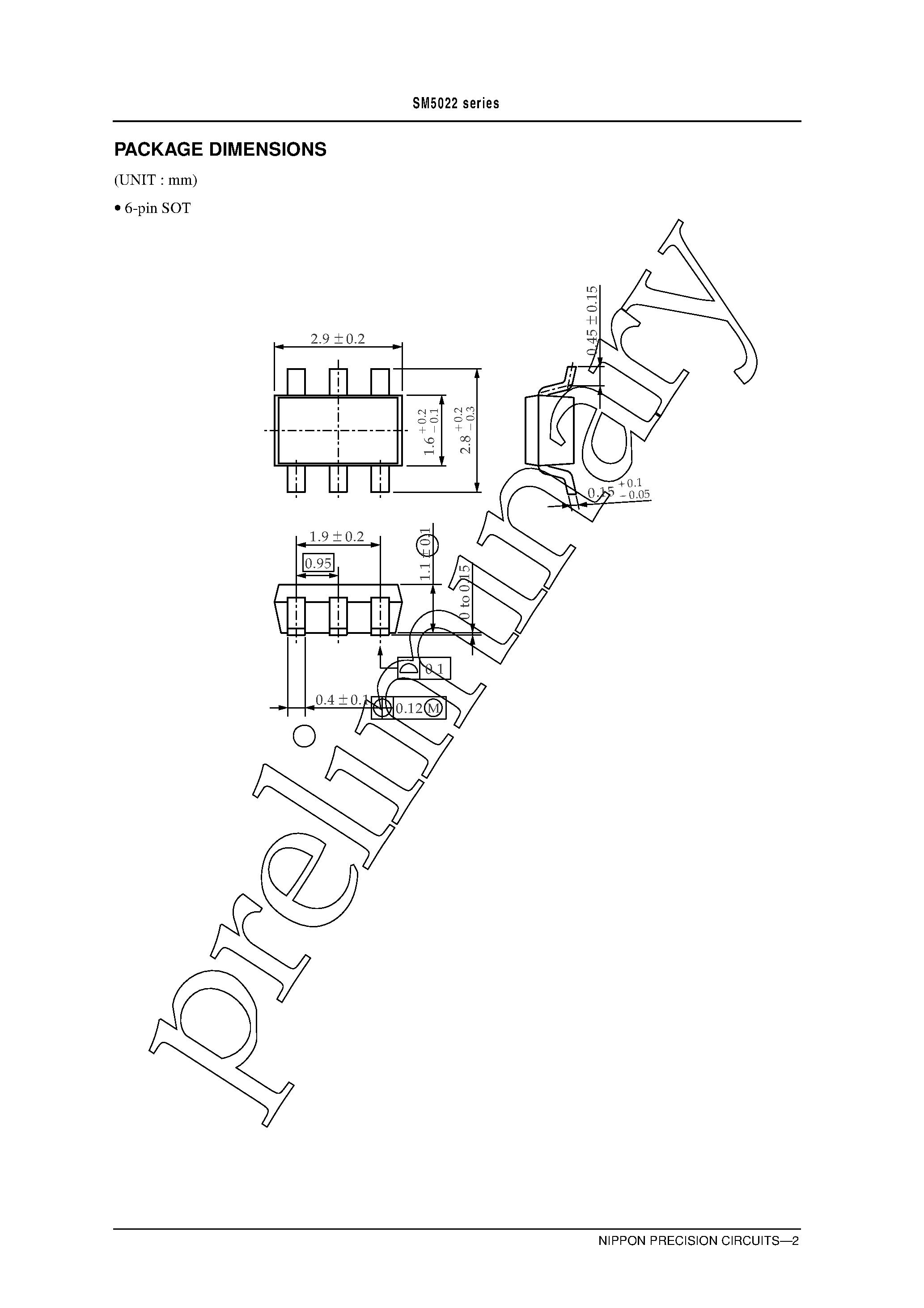 Datasheet CF5022A1-2 - Crystal Oscillator Module ICs page 2