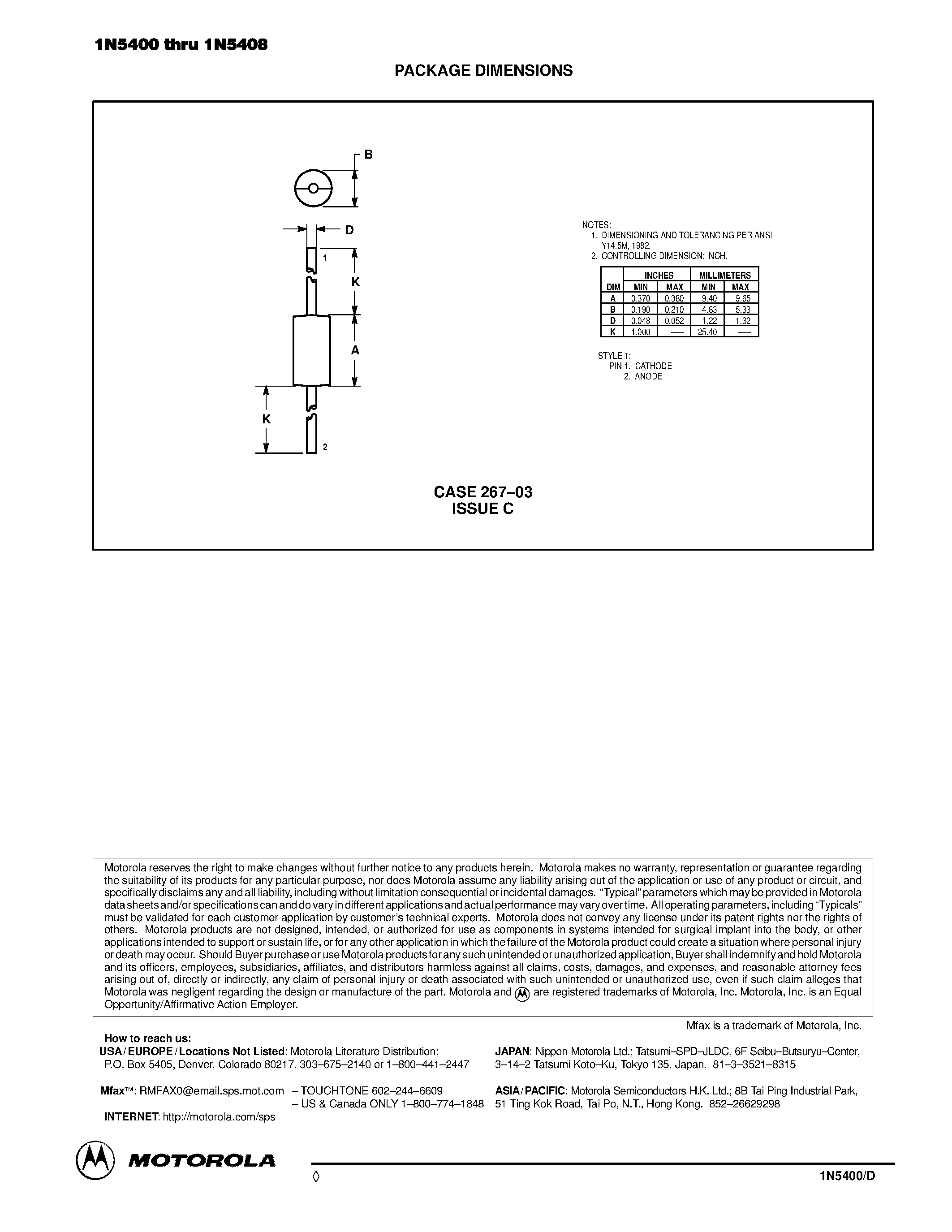 Datasheet 1N5404 - STANDARD RECOVERY RECTIFIERS 50-1000 VOLTS 3.0 AMPERE page 2