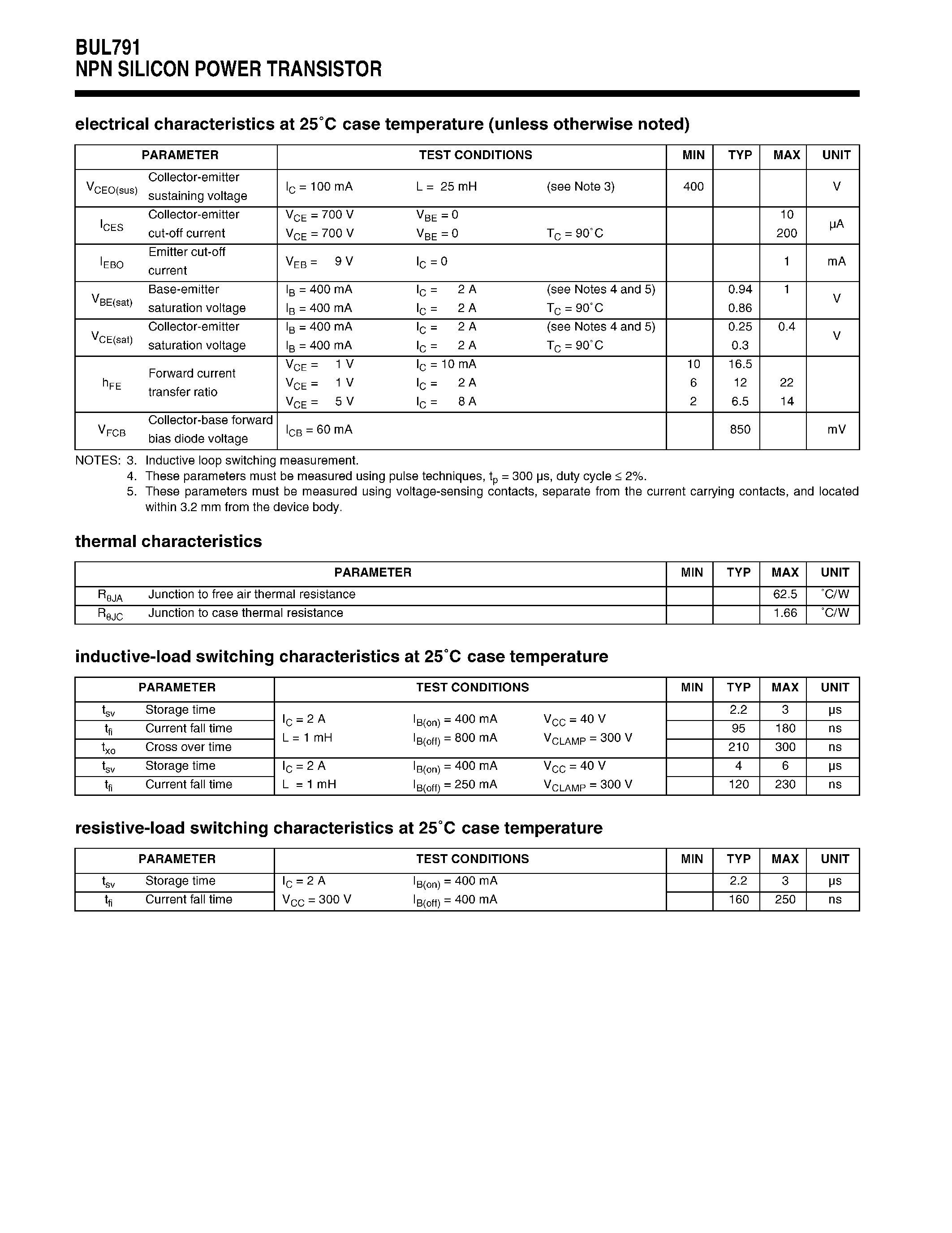 Datasheet BULD125KC page 2 Datasheet BULD125KC - NPN SILICON TRANSISTOR WITH INTEGRATED DIODE page 2