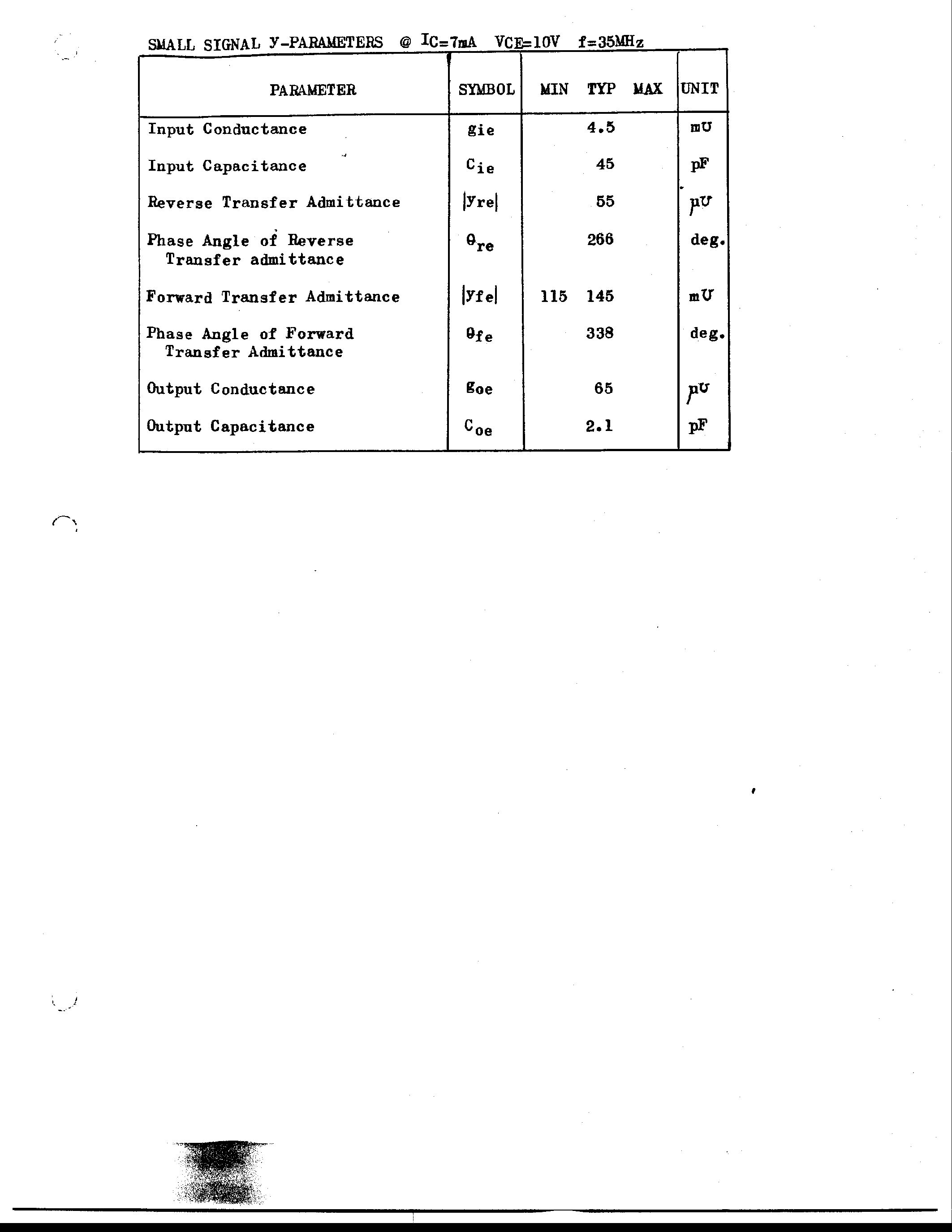 Datasheet BF173 page 2 Datasheet BF173 - NPN SILICON PLANAR EPITAXIAL TRANSISTOR page 2