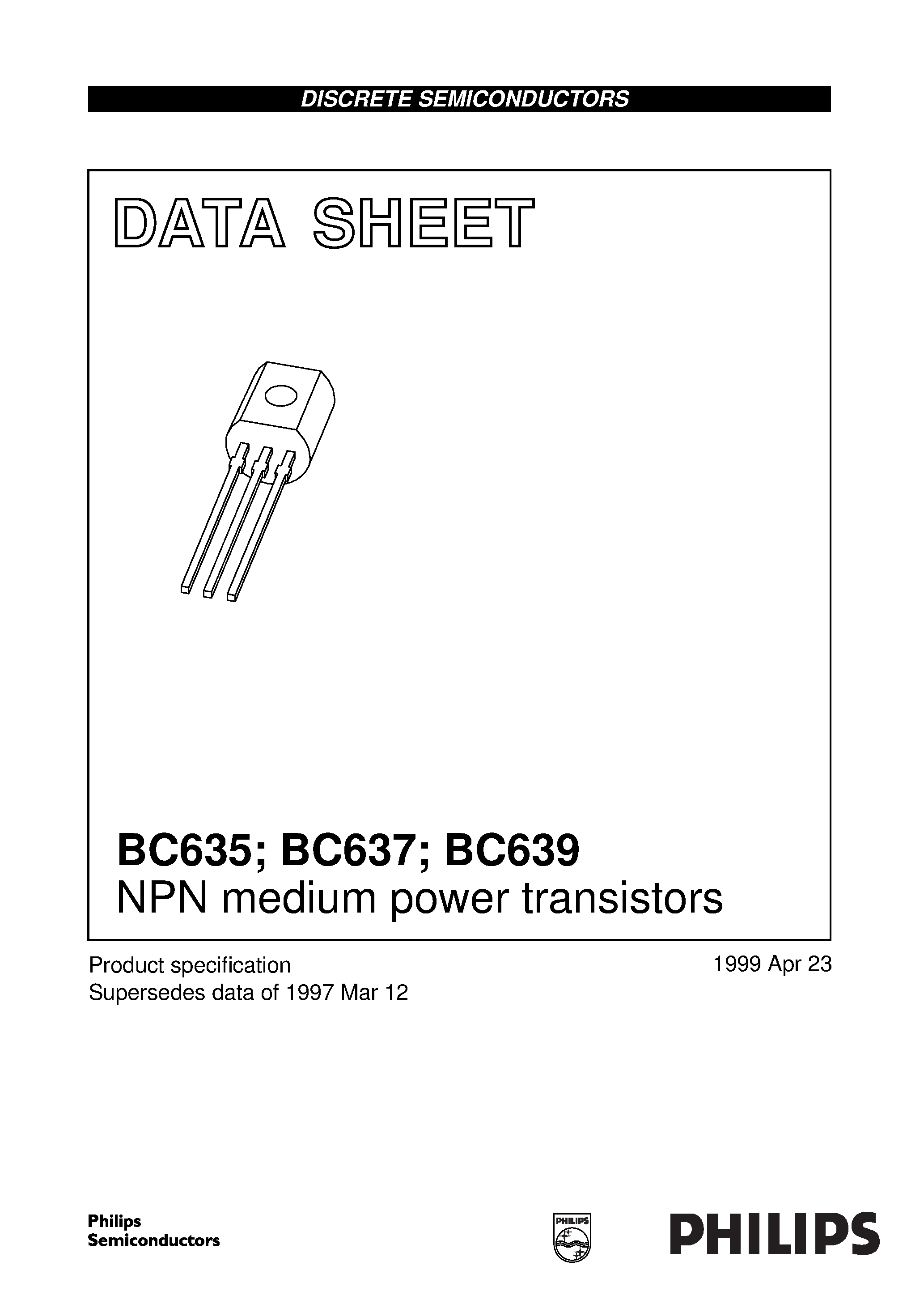 Даташит BC639-10 - NPN medium power transistors страница 1