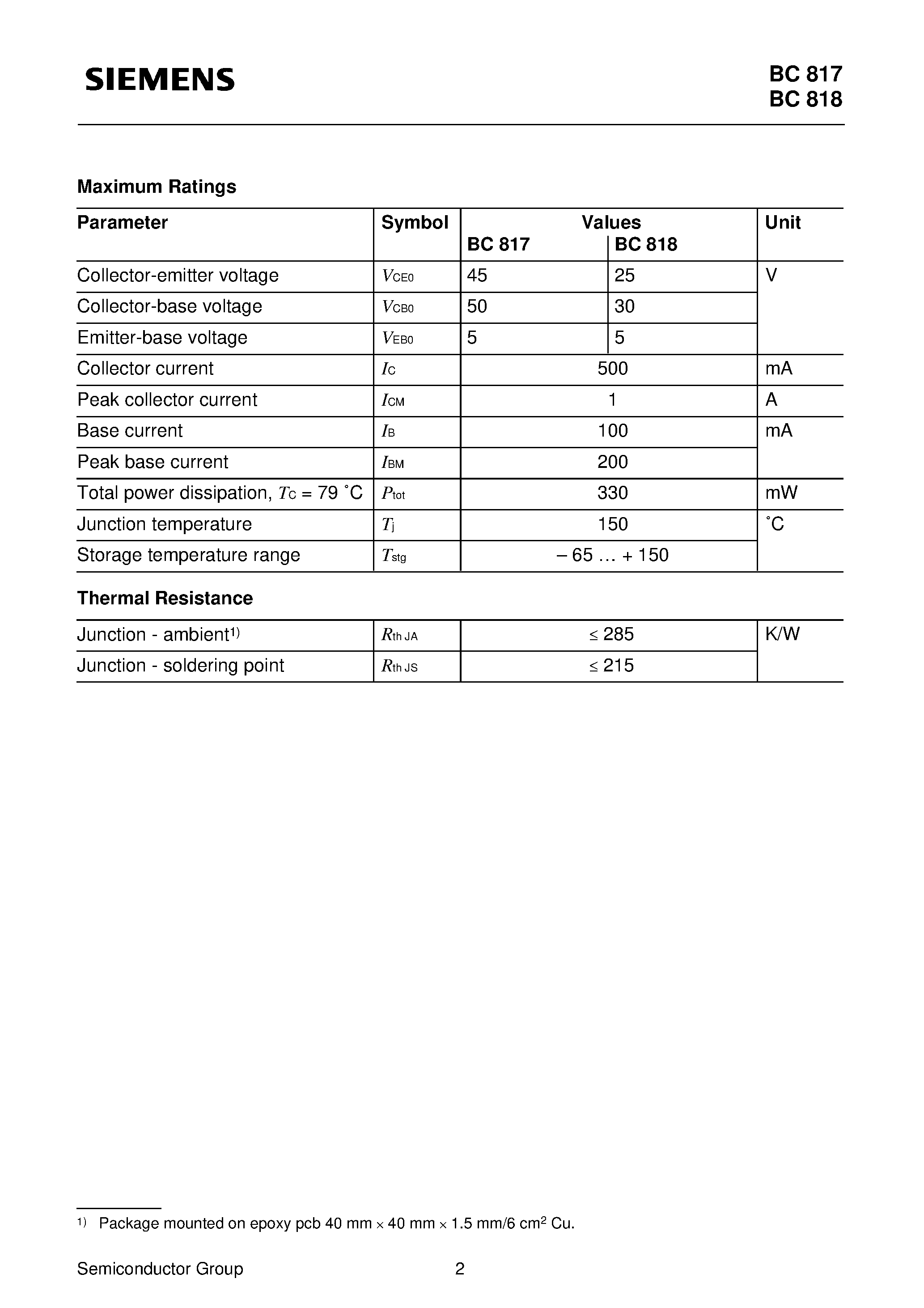 Даташит BC817-16 - NPN Silicon AF Transistors страница 2
