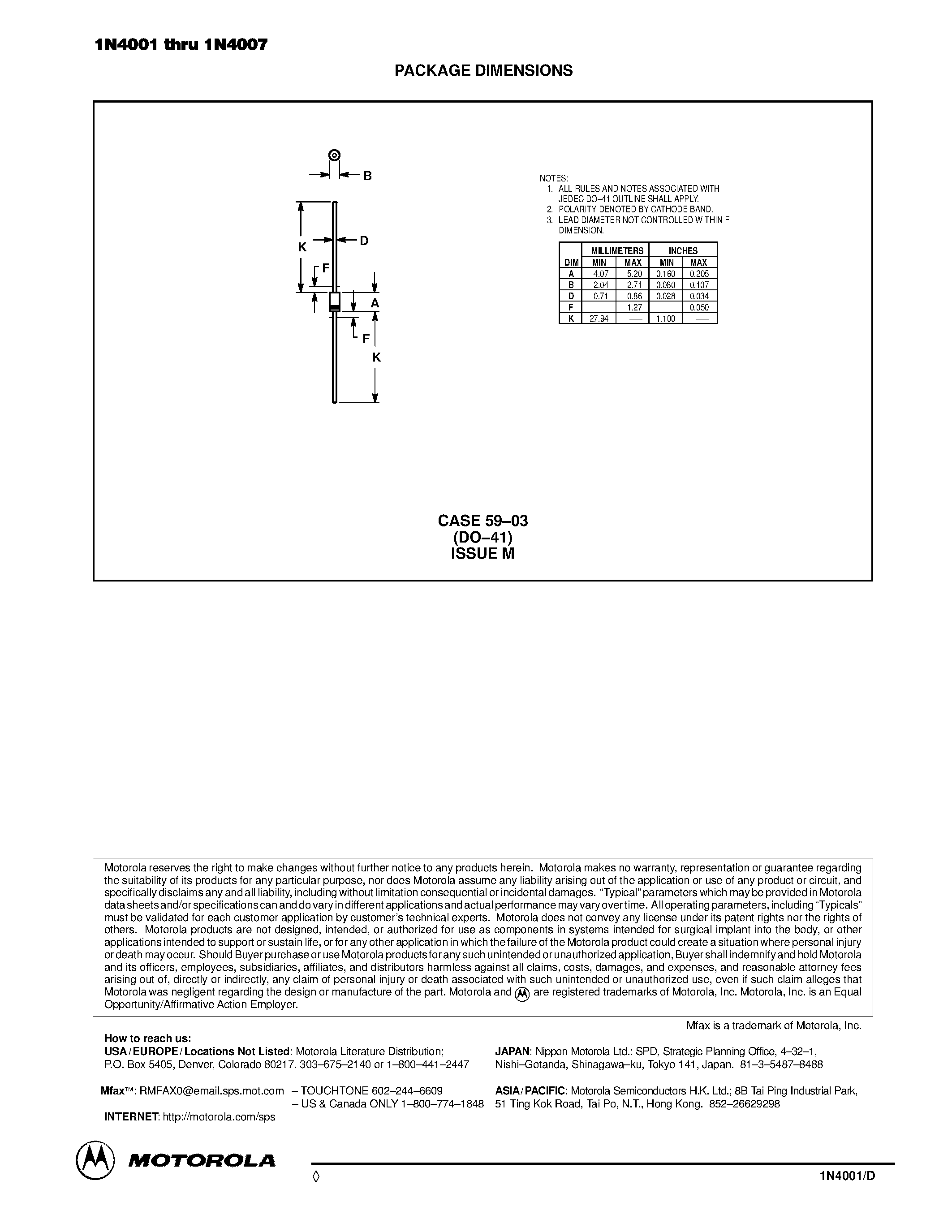 Datasheet 1N4006 - Axial Lead Standard Recovery Rectifiers page 2