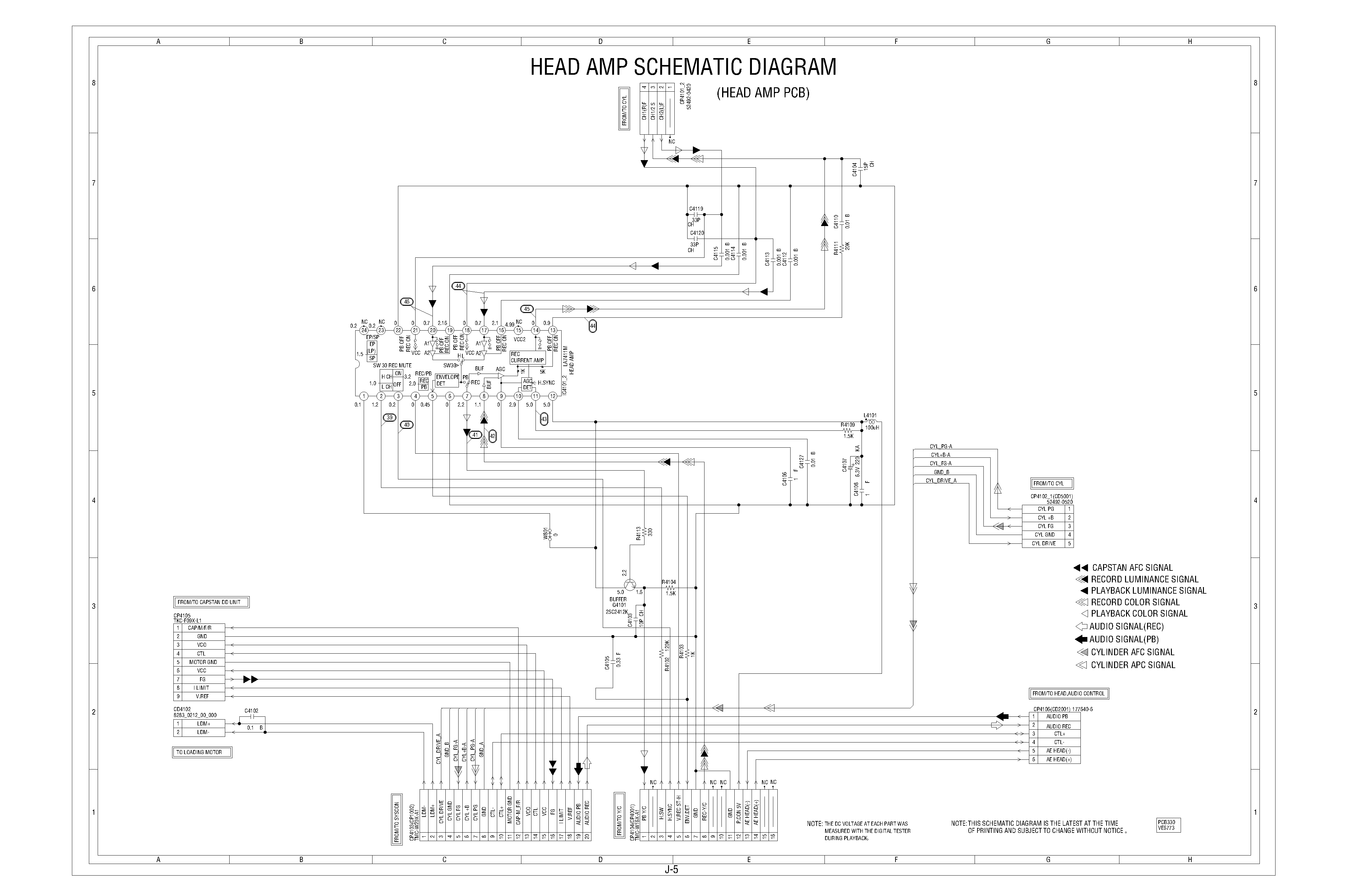 Даташит на микросхему AIWA-VX-G142 страница 2 Даташит AIWA-VX-G142 - AIWA VX-G142 OPERATION 1 SCHEMATIC DIARGAM страница 2