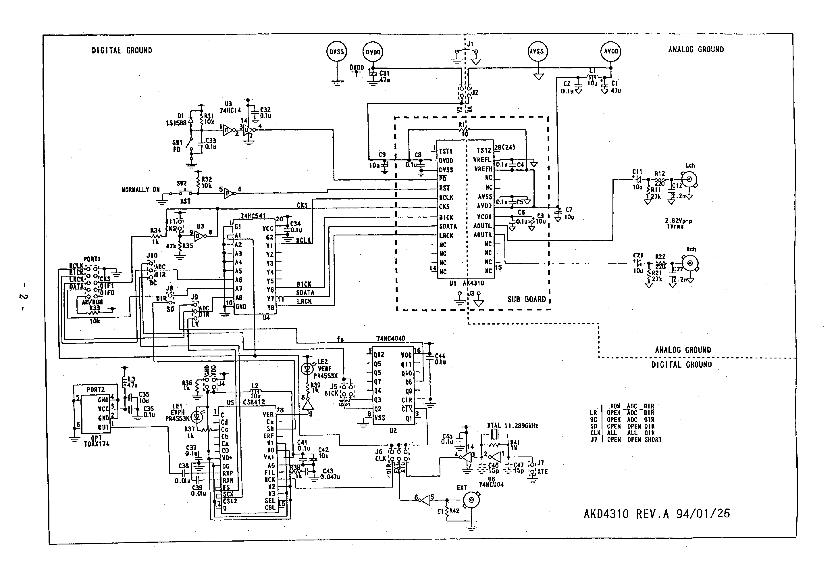 Datasheet AKD4309B - 16BIT SCF DAC FOR MULTIMEDIA page 2
