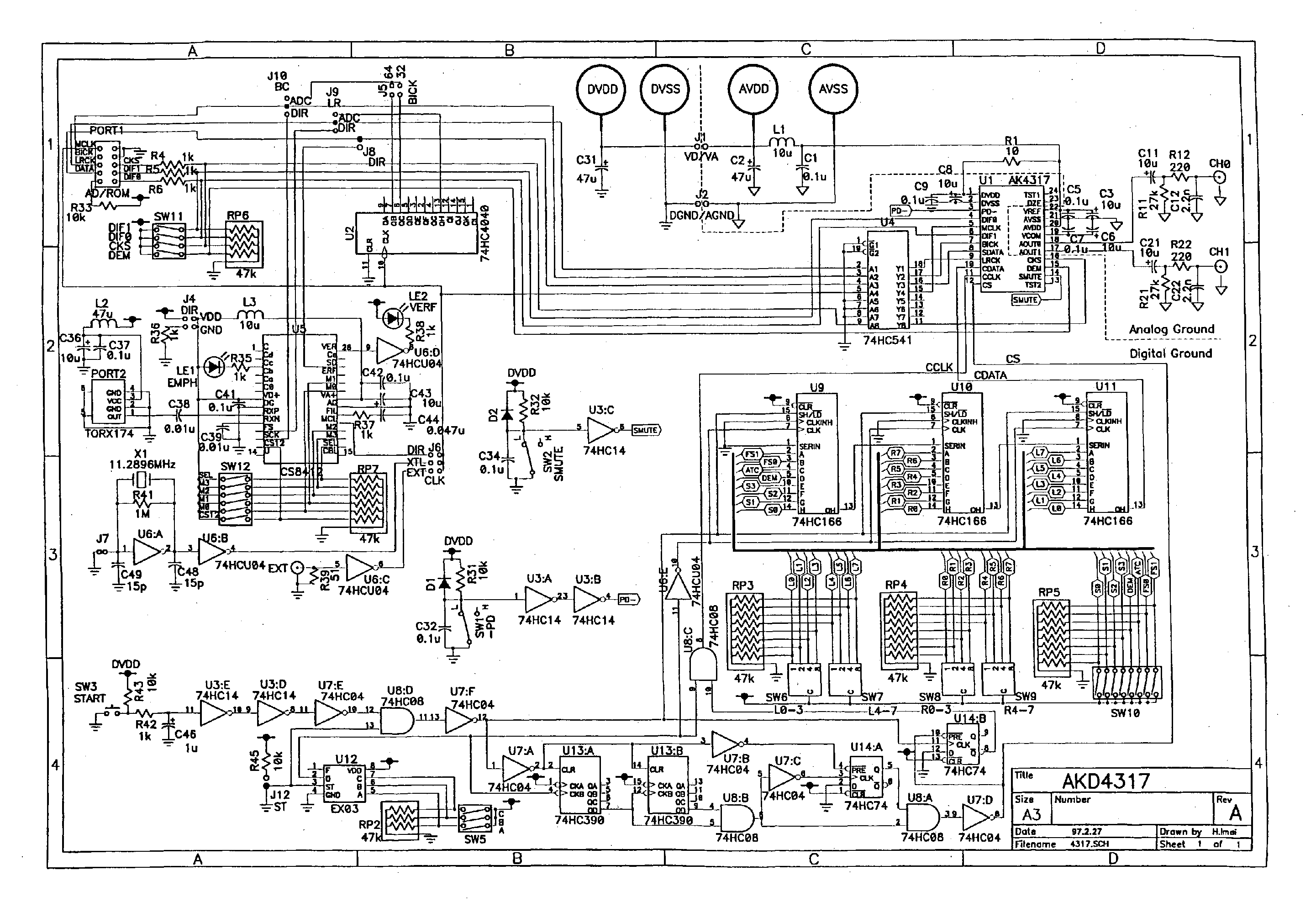 Datasheet AKD4317 - 18BIT SCF DAC WITH ATT & MIXER page 2