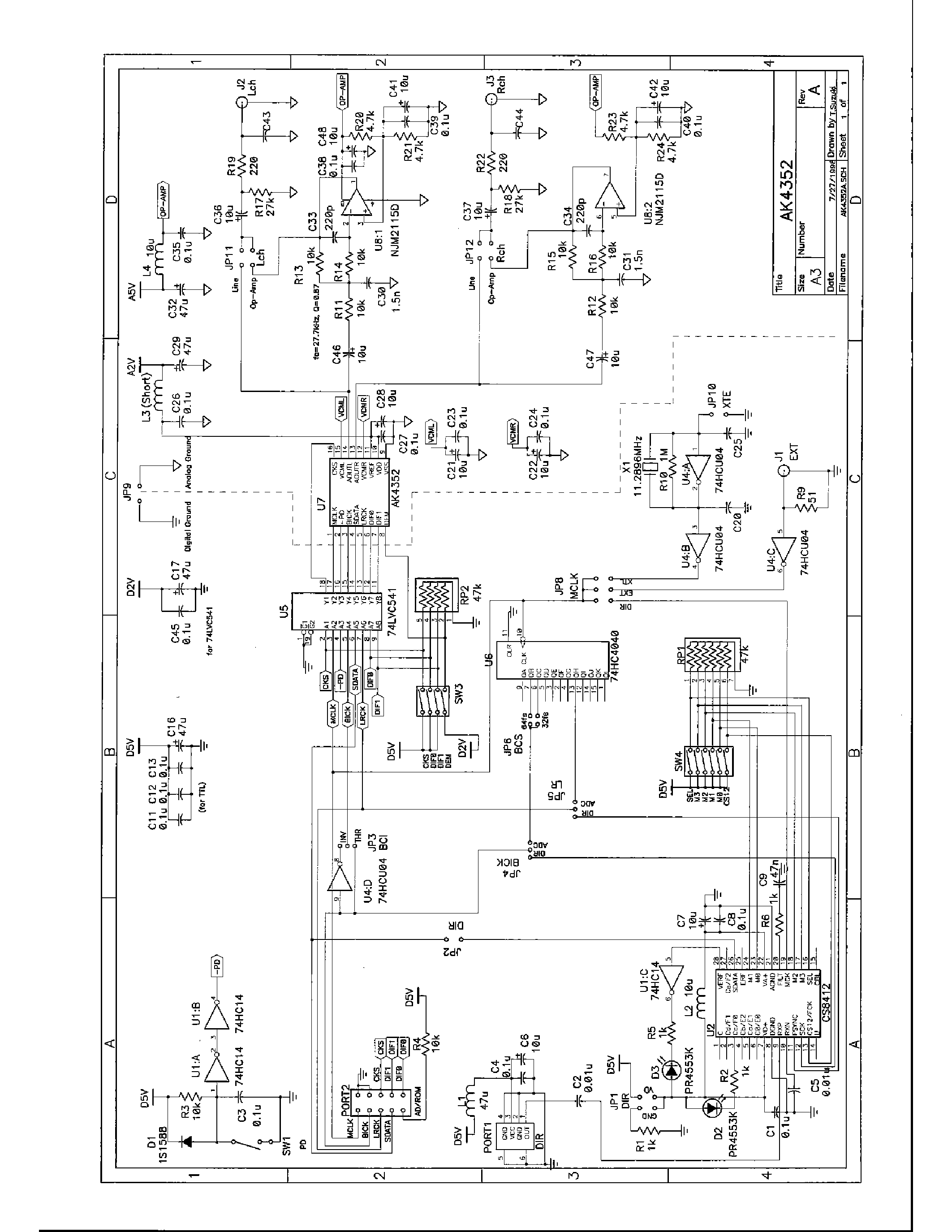 Datasheet AKD4352 - 2V & LOW POWER MULTI-BIT DAC page 2