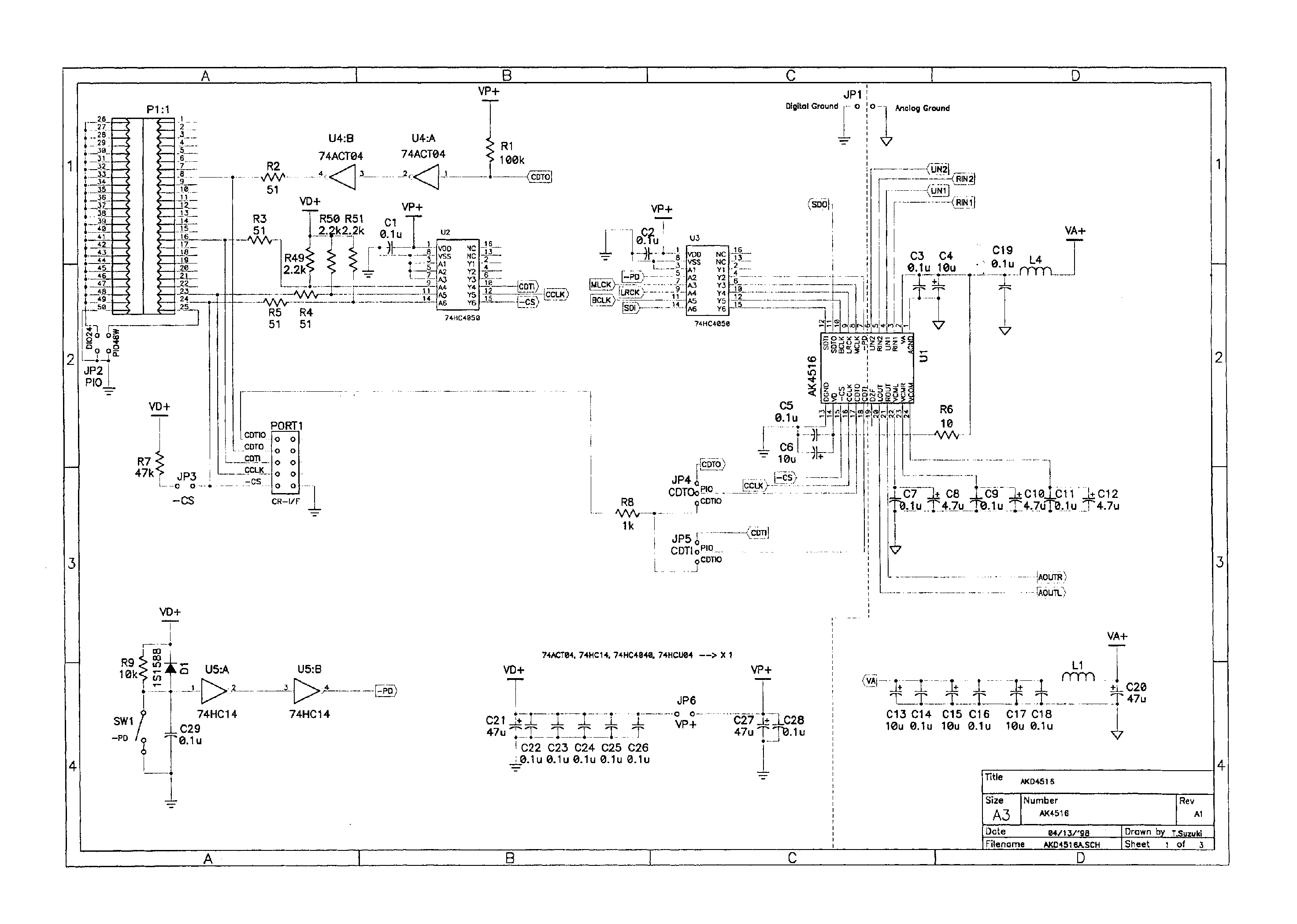 Datasheet AKD4516A - 3V 16BIT ADC&DAC WITH BUILT-IN PGA page 2
