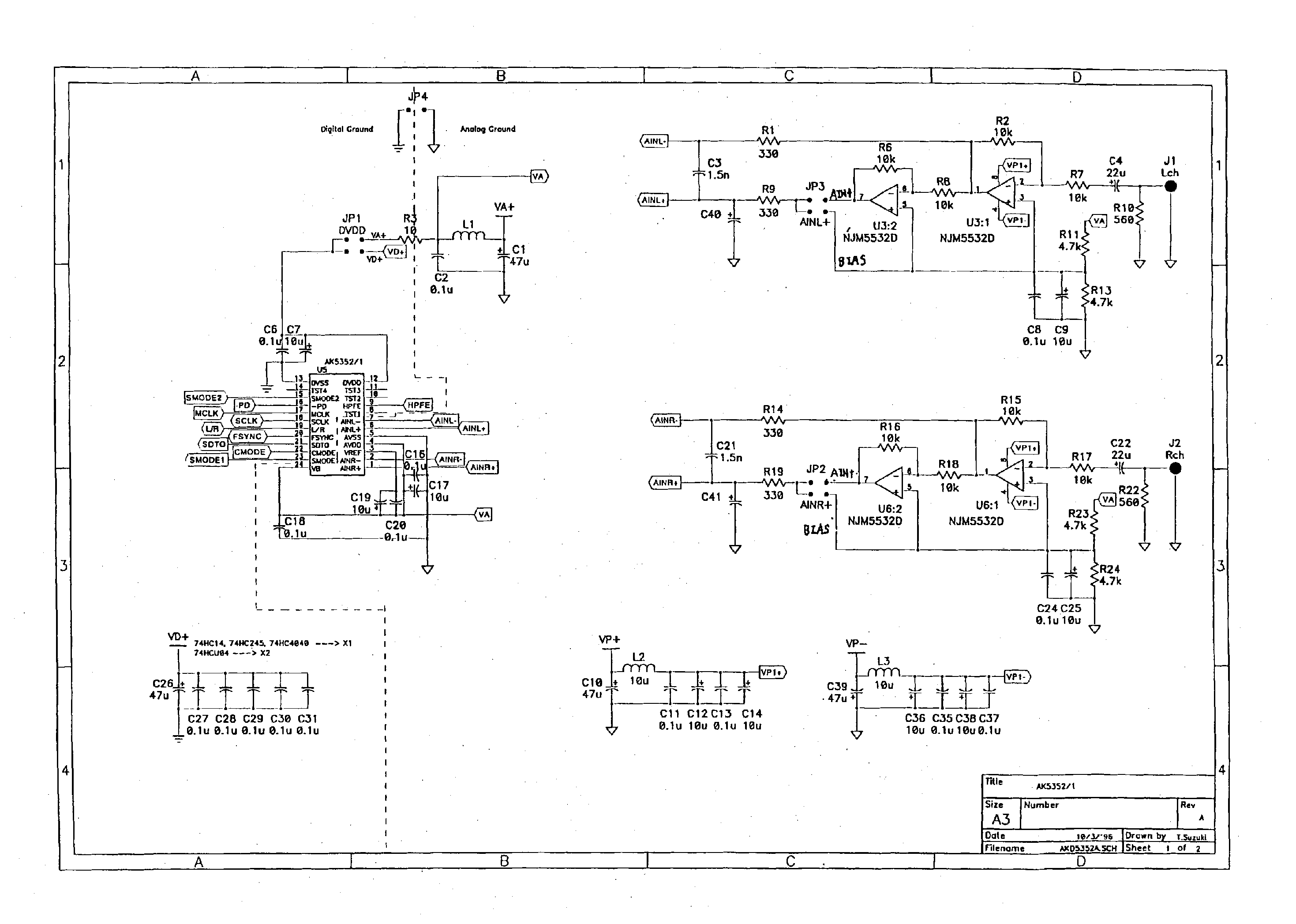 Datasheet AKD5351 - 96kHz Sampling 20bit ADC page 2