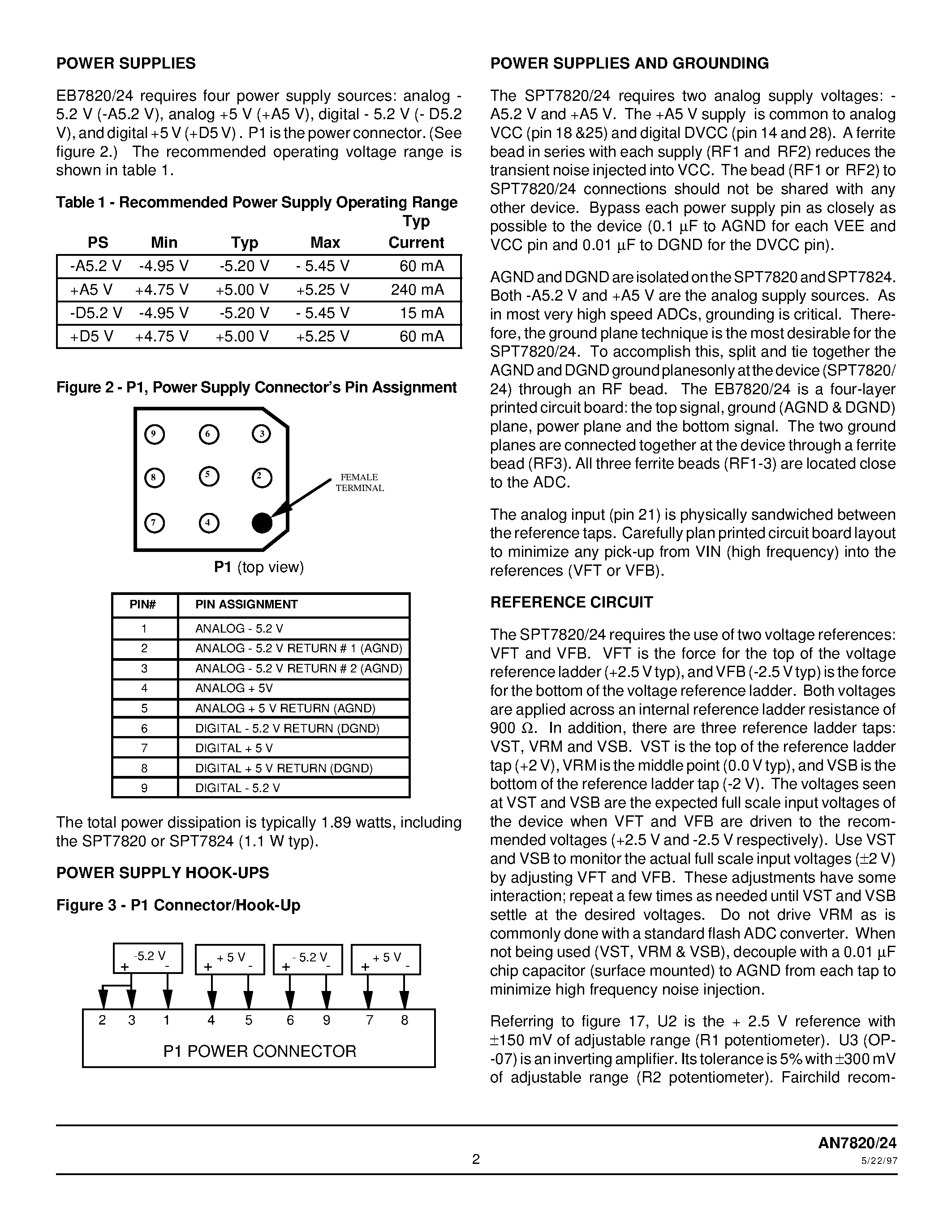 Datasheet AD9713BAN page 2 Datasheet AD9713BAN - EVALUATION BOARD page 2
