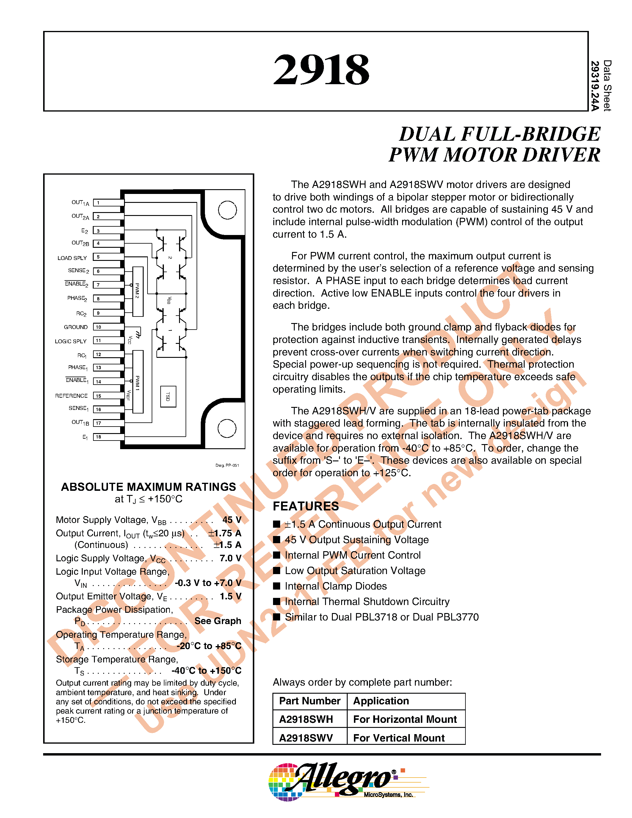 Datasheet A29040AL-55 - 512K X 8 Bit CMOS 5.0 Volt-only/ Uniform Sector Flash Memory page 1