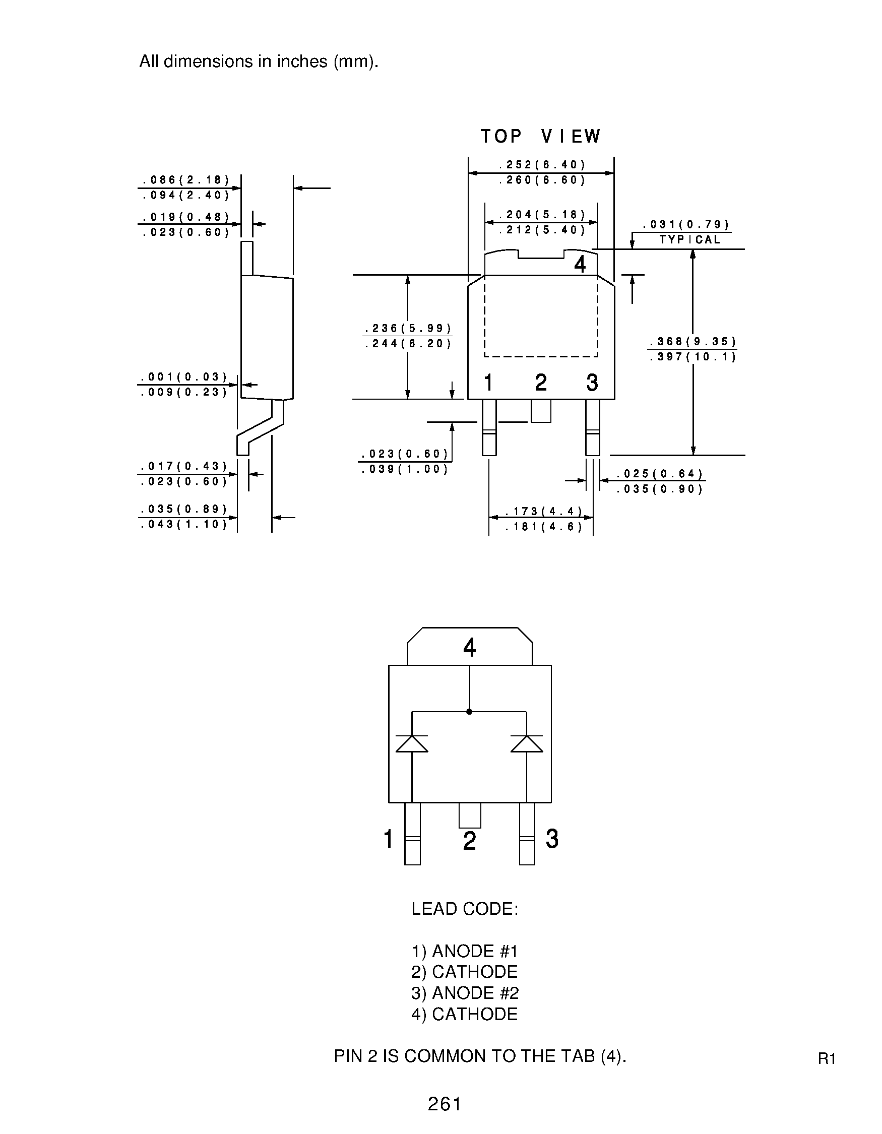 Datasheet CSHD6-40C page 2 Datasheet CSHD6-40C - SCHOTTKY RECTIFIER DUAL/COMMON CATHODE 6.0 AMPS/ 40 VOLTS page 2