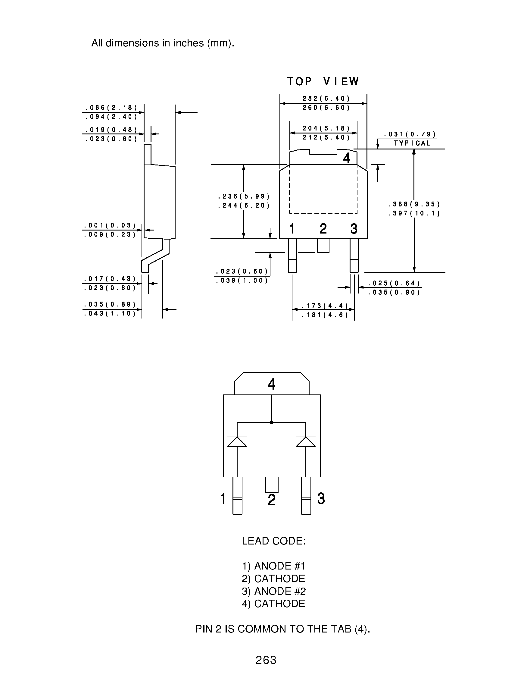 Datasheet CSHD6-60C - SCHOTTKY RECTIFIER DUAL/COMMON CATHODE 6.0 AMPS/ 60 VOLTS page 2
