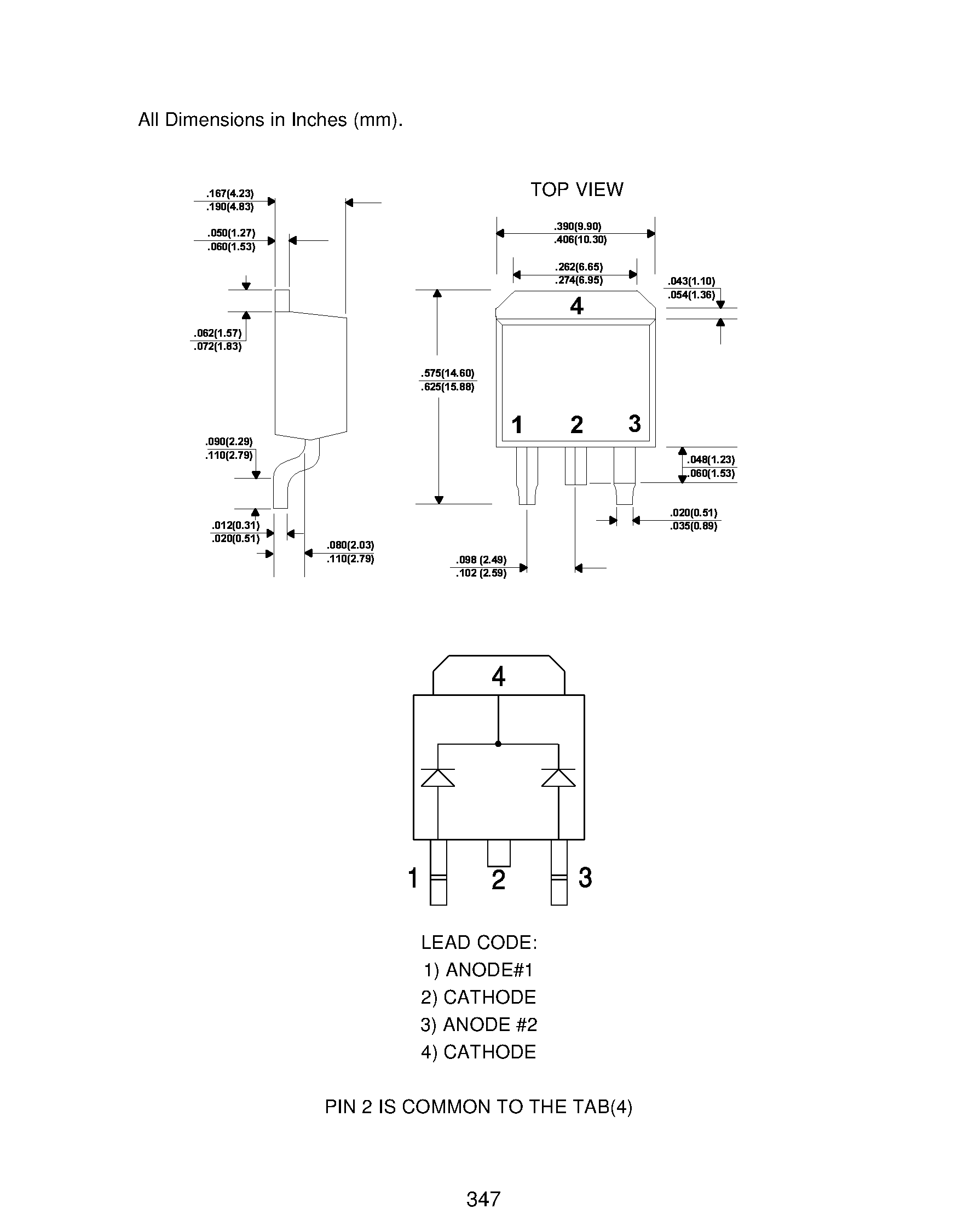 Datasheet CSHDD16-100C - SILICON SCHOTTKY RECTIFIERS DUAL/ COMMON CATHODE 16 AMP/ 40 THRU 100 VOLTS page 2