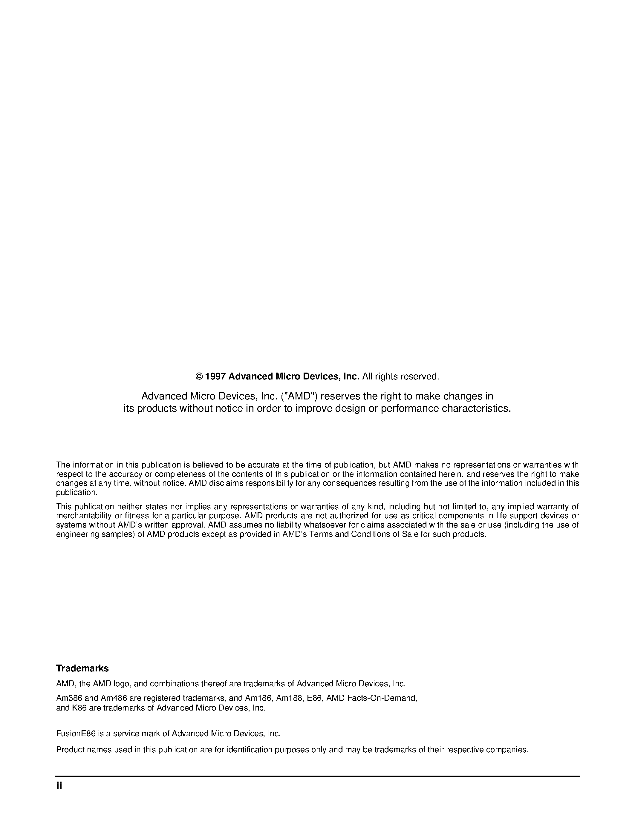 Datasheet Am186ES page 2 Datasheet Am186ES - High Performance/ 80C186-/80C188-Compatible and 80L186-/80L188-Compatible/ 16-Bit Embedded Microcontrollers page 2