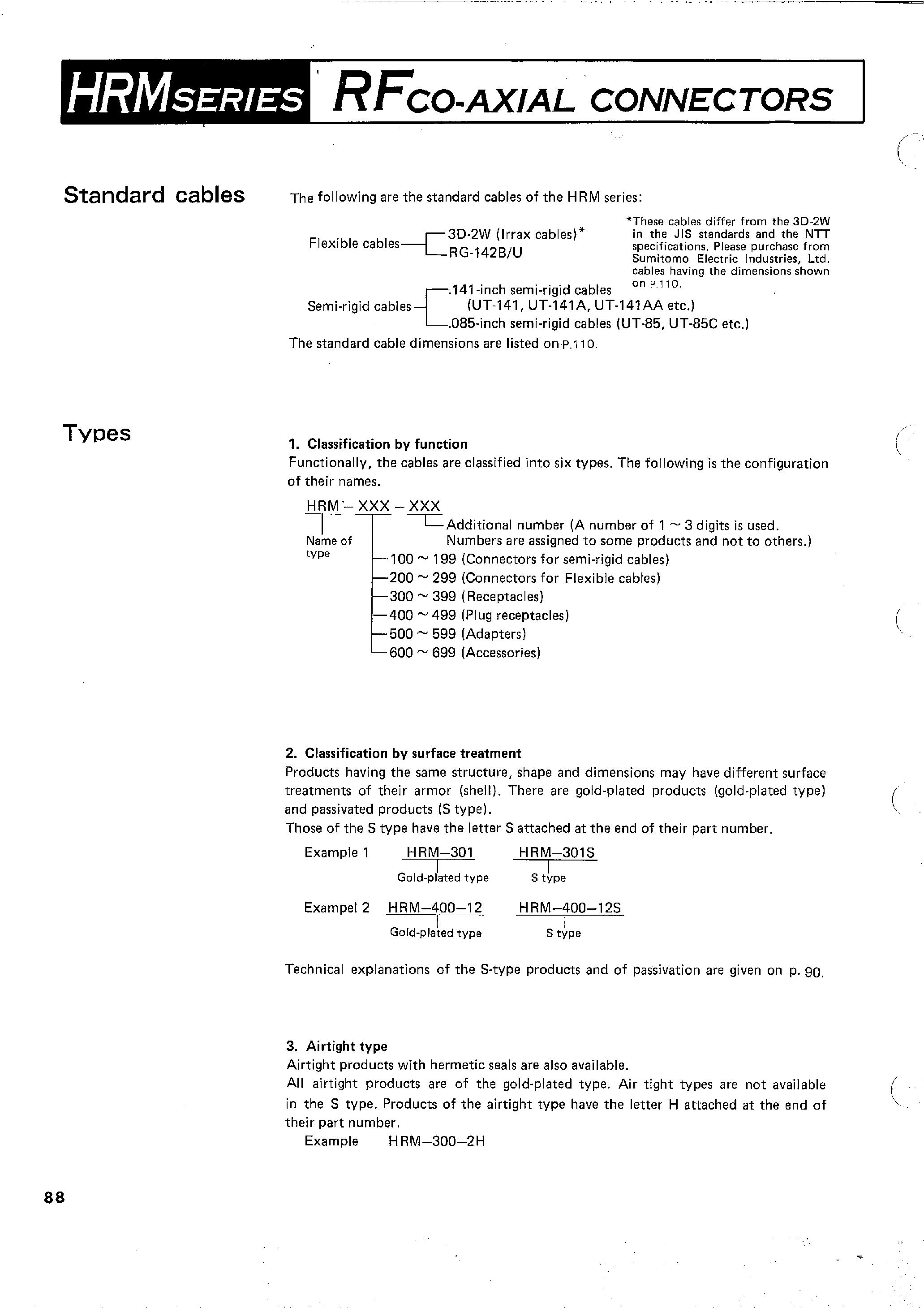 Datasheet HRM-200-2S-C page 2 Datasheet HRM-200-2S-C - RFCO-AXIAL CONNECTORS page 2