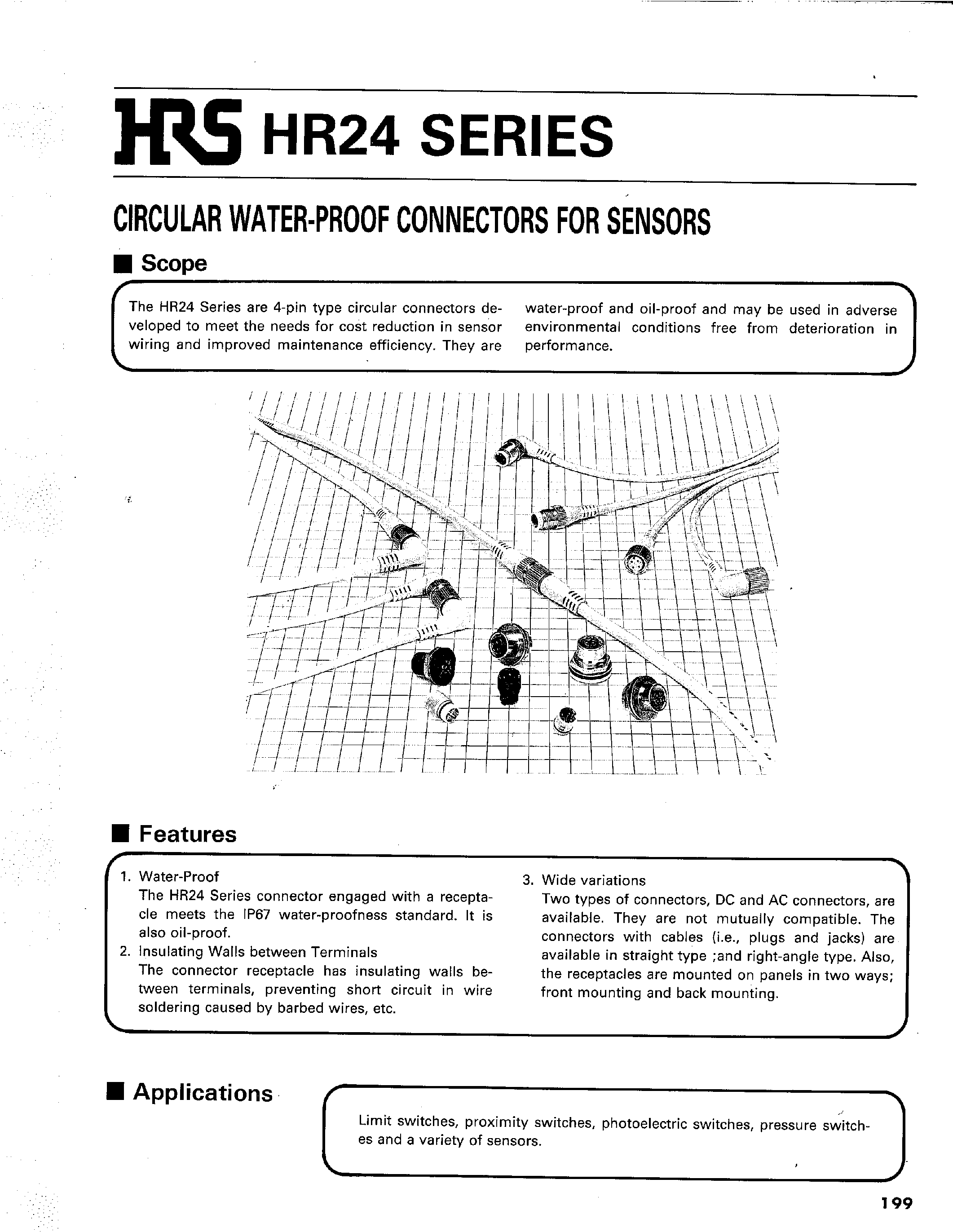 Даташит на микросхему HR24A-8DRA4PA2200A страница 1 Даташит HR24A-8DRA4PA2200A - CIRCULAR WATER-PROOF CONNECTORS FOR SENSORS страница 1