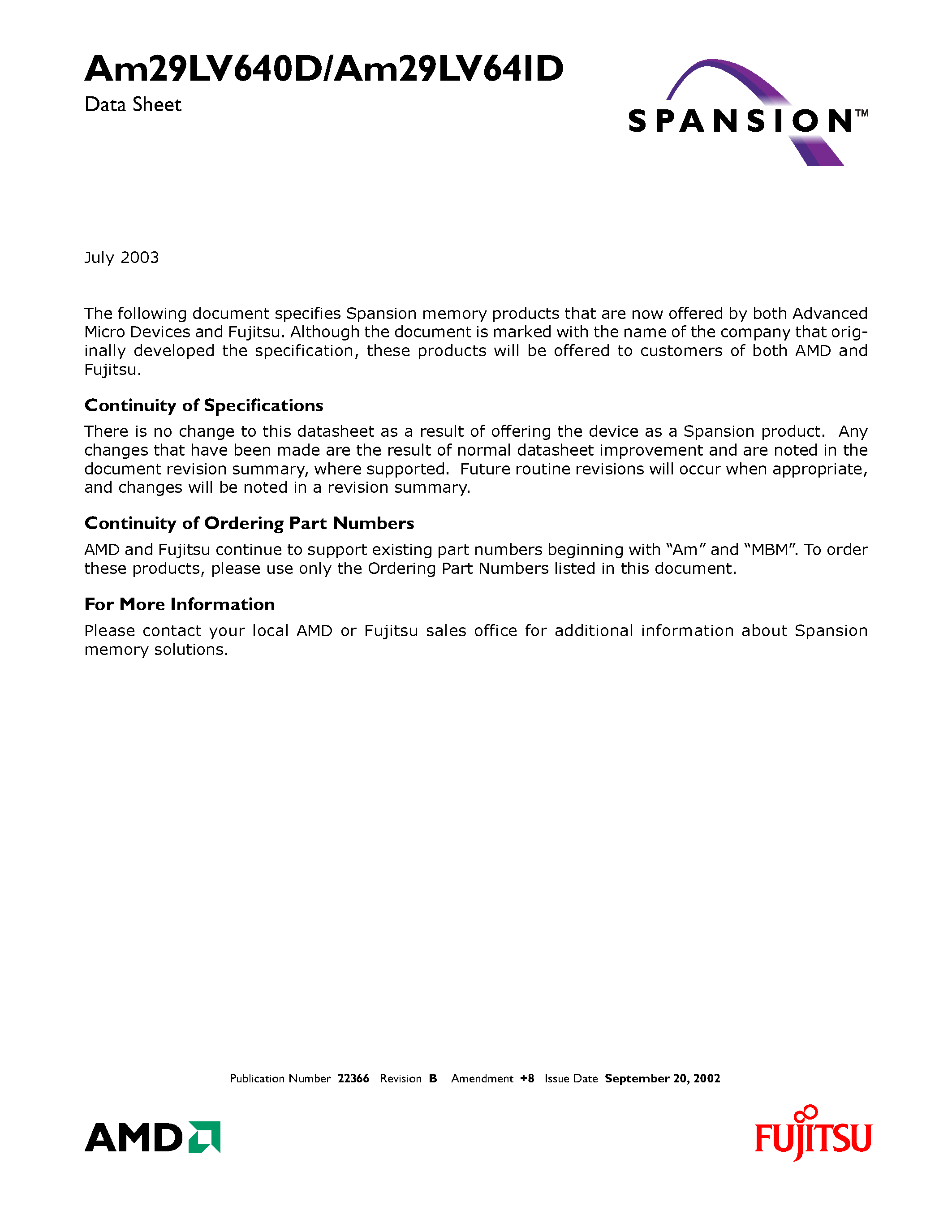 Даташит на микросхему Am29LV640DH121RZEN страница 1 Даташит Am29LV640DH121RZEN - 64 Megabit (4 M x 16-Bit) CMOS 3.0 Volt-only Uniform Sector Flash Memory with VersatileI Control страница 1