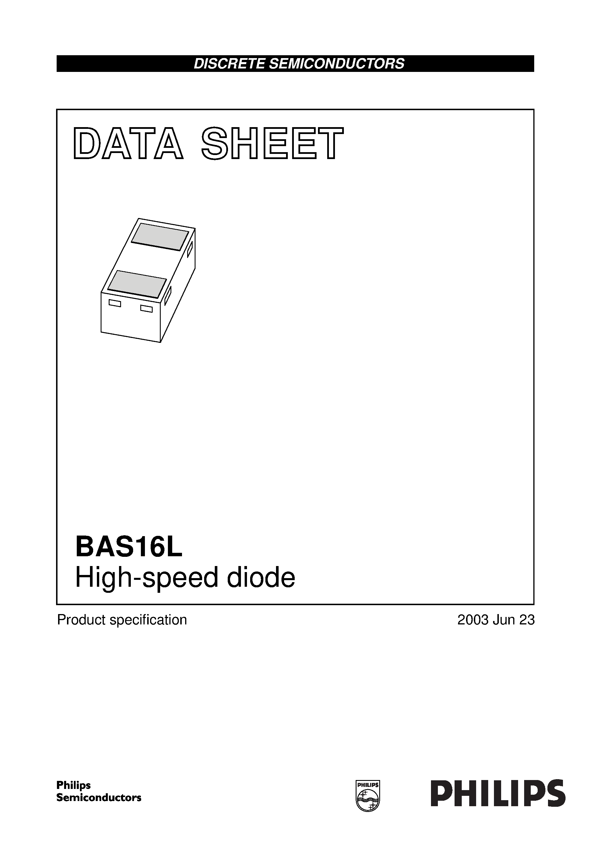 Datasheet BAS16L page 1 Datasheet BAS16L - High-speed diode page 1