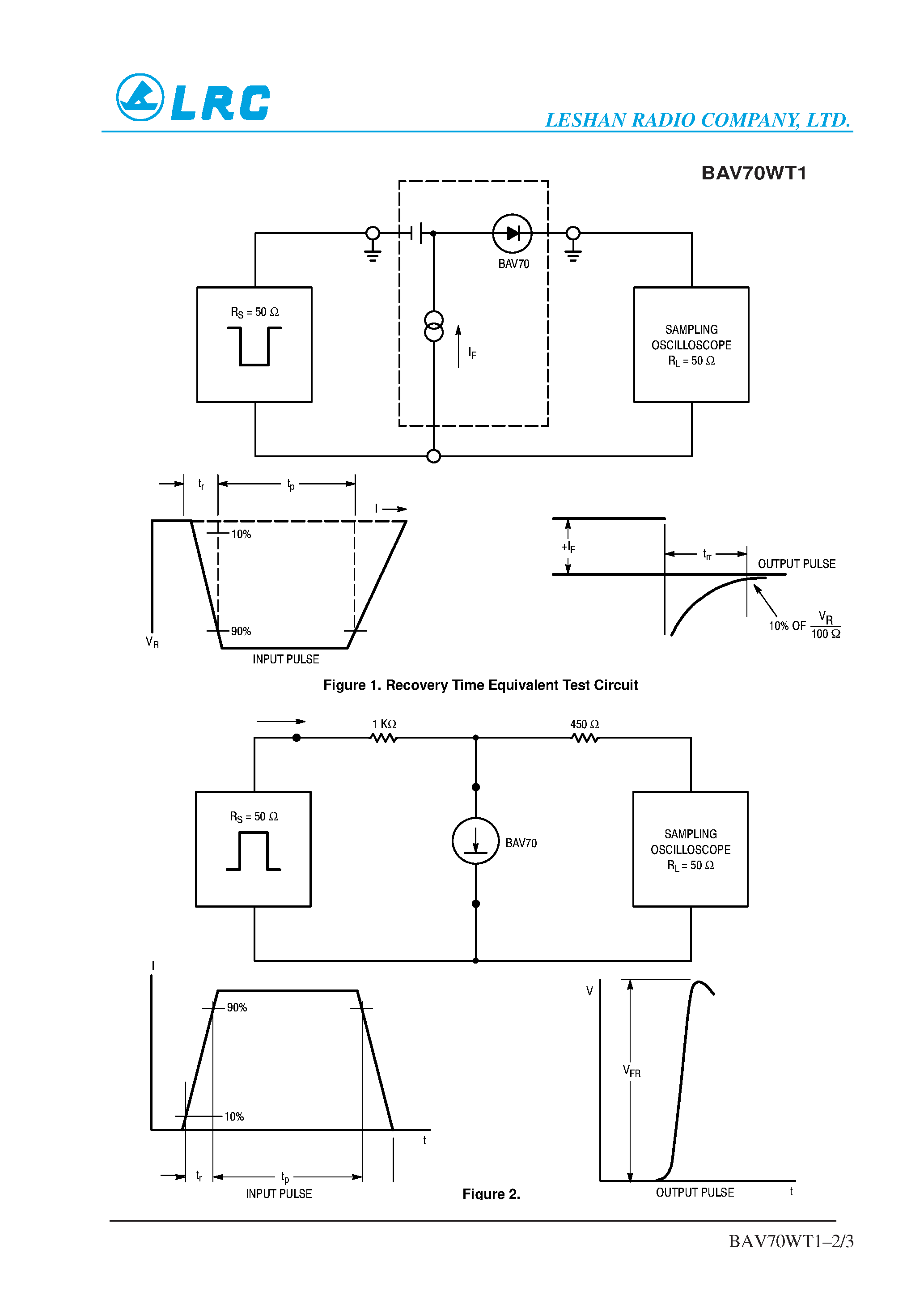Даташит BAV70WT1 - Dual Switching Diodes страница 2