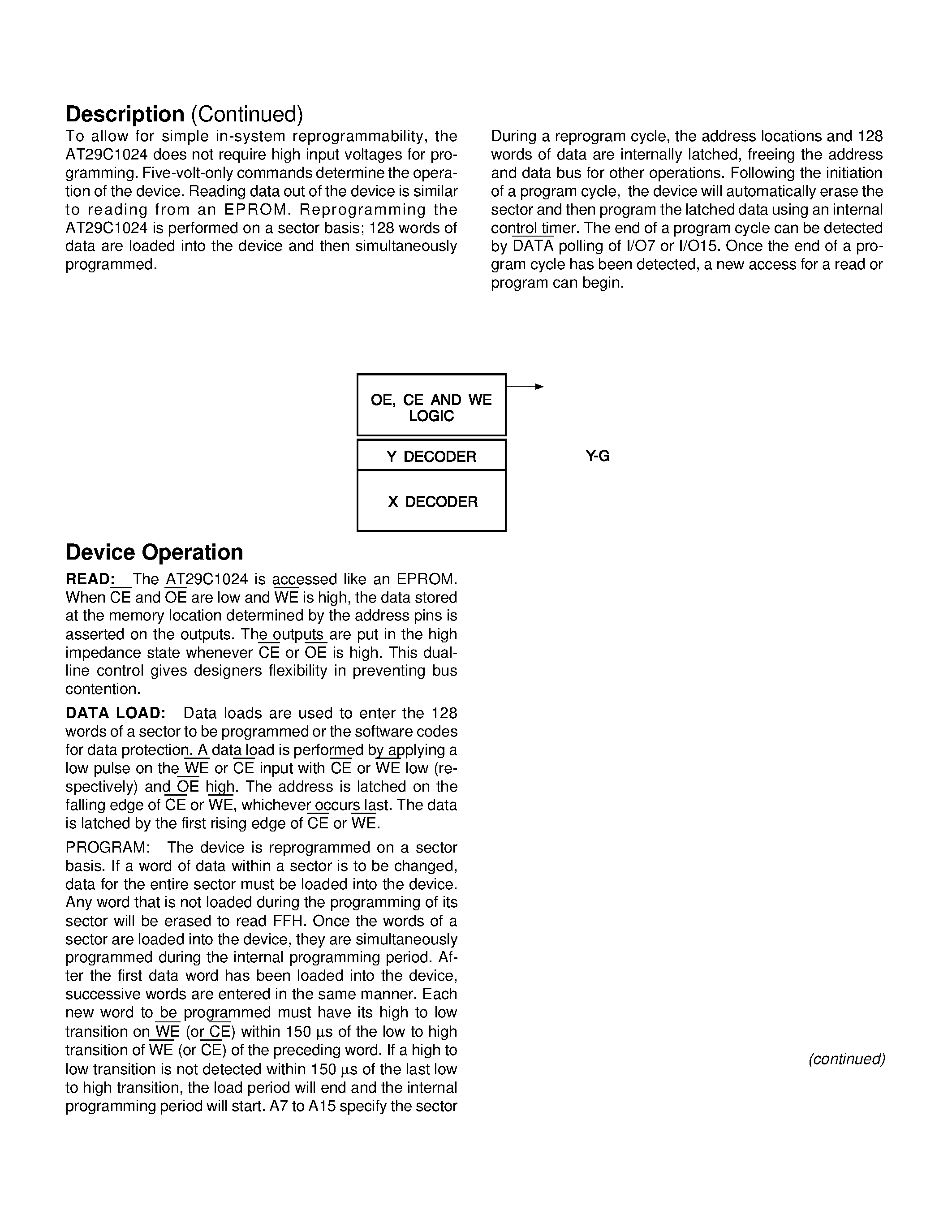 Datasheet AT29C1024-90JI - 1 Megabit 64K x 16 5-volt Only CMOS Flash Memory page 2