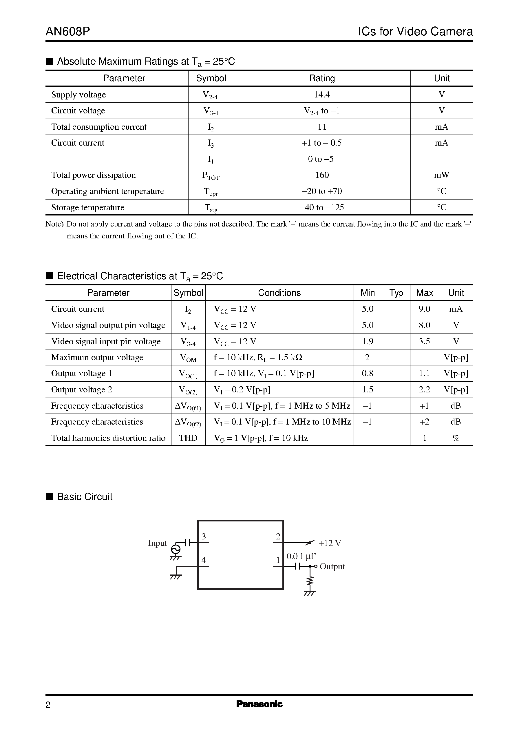 Даташит на микросхему AN609 страница 2 Даташит AN609 - Tiny IC Debounces Pushbutton Switch страница 2
