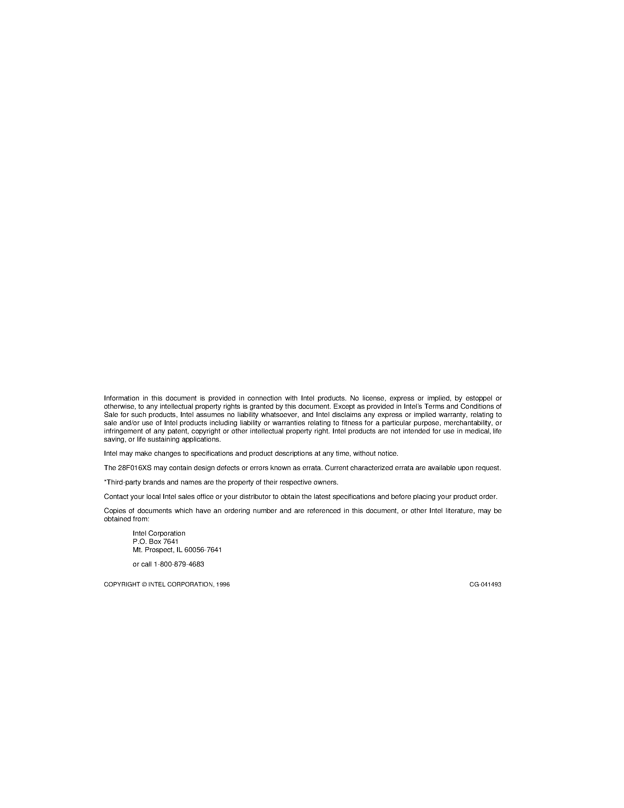 Datasheet DA28F016XS20 - 16-MBIT (1 MBIT x 16/ 2 MBIT x 8) SYNCHRONOUS FLASH MEMORY page 2