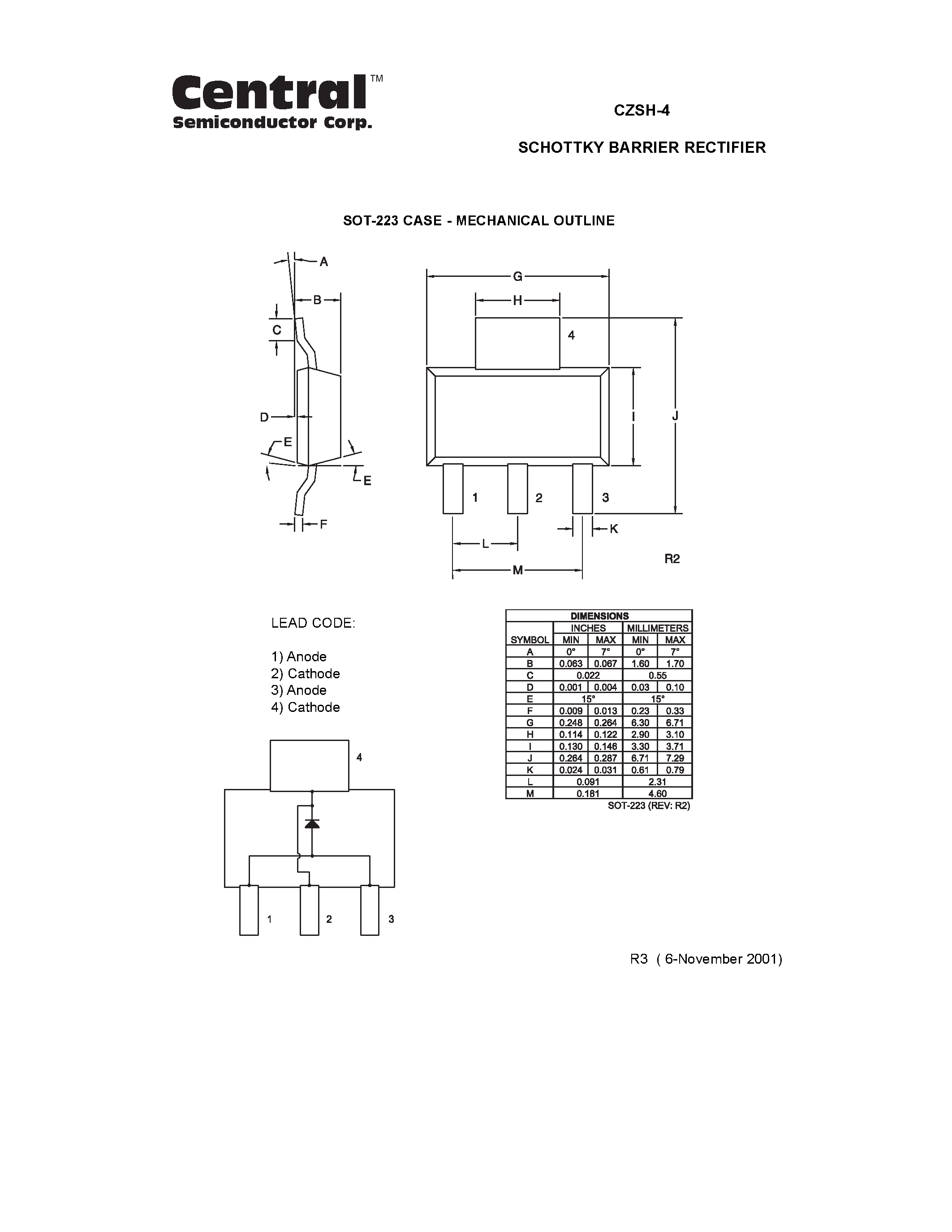 Datasheet CZSH-4 page 2 Datasheet CZSH-4 - SCHOTTKY BARRIER RECTIFIER page 2