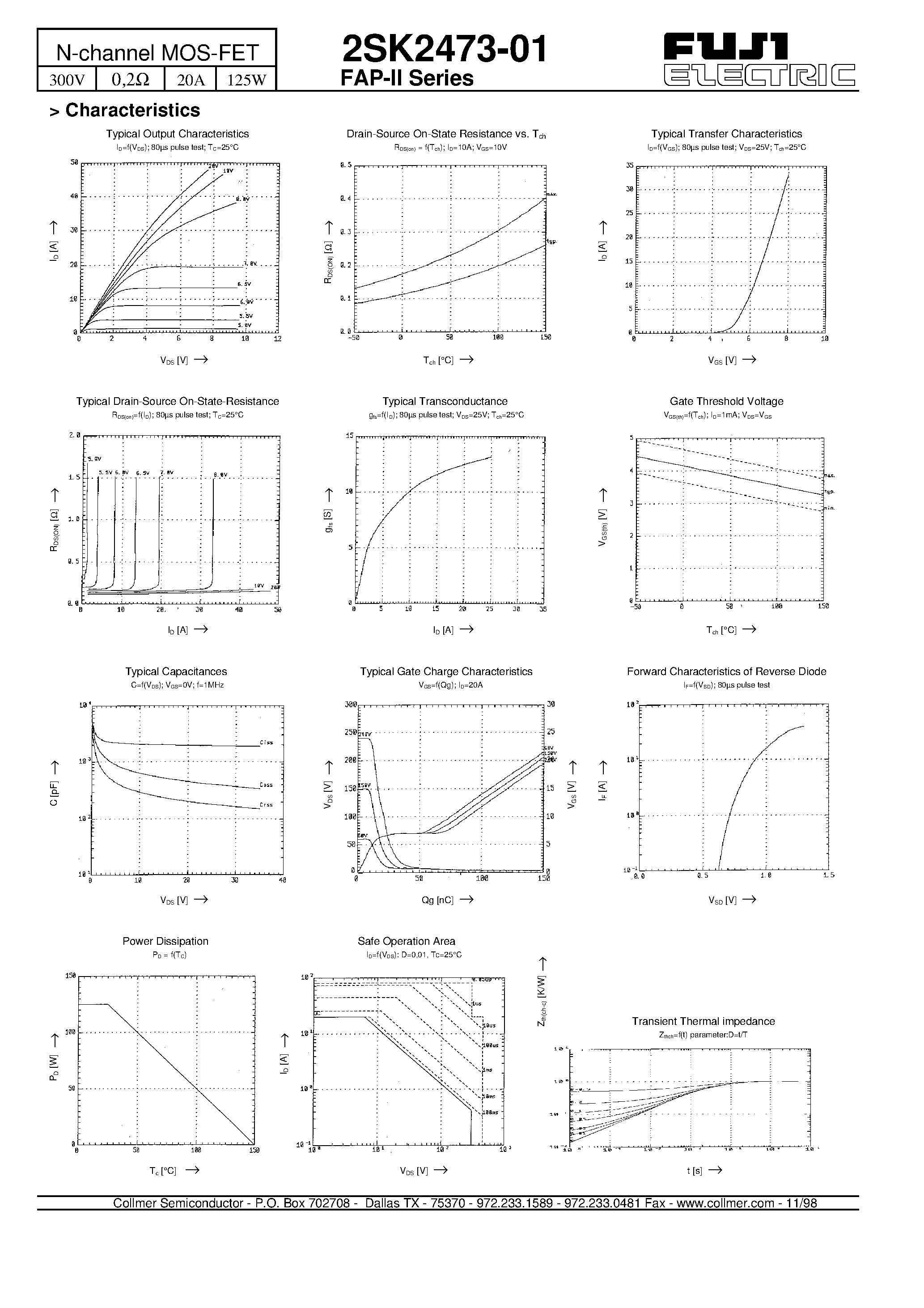 Datasheet 2SK2470-01MR page 2 Datasheet 2SK2470-01MR - N-channel MOS-FET page 2
