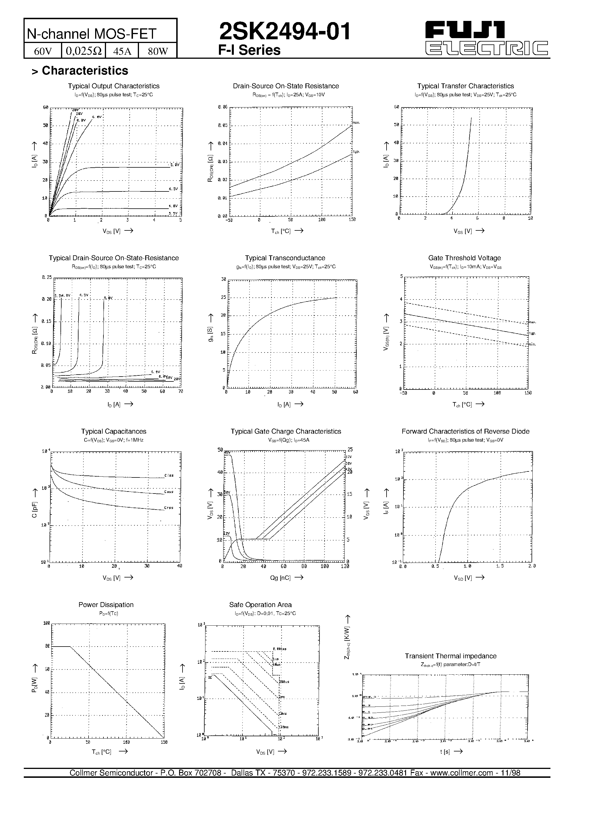 Datasheet 2SK2494-01 - N-channel MOS-FET page 2