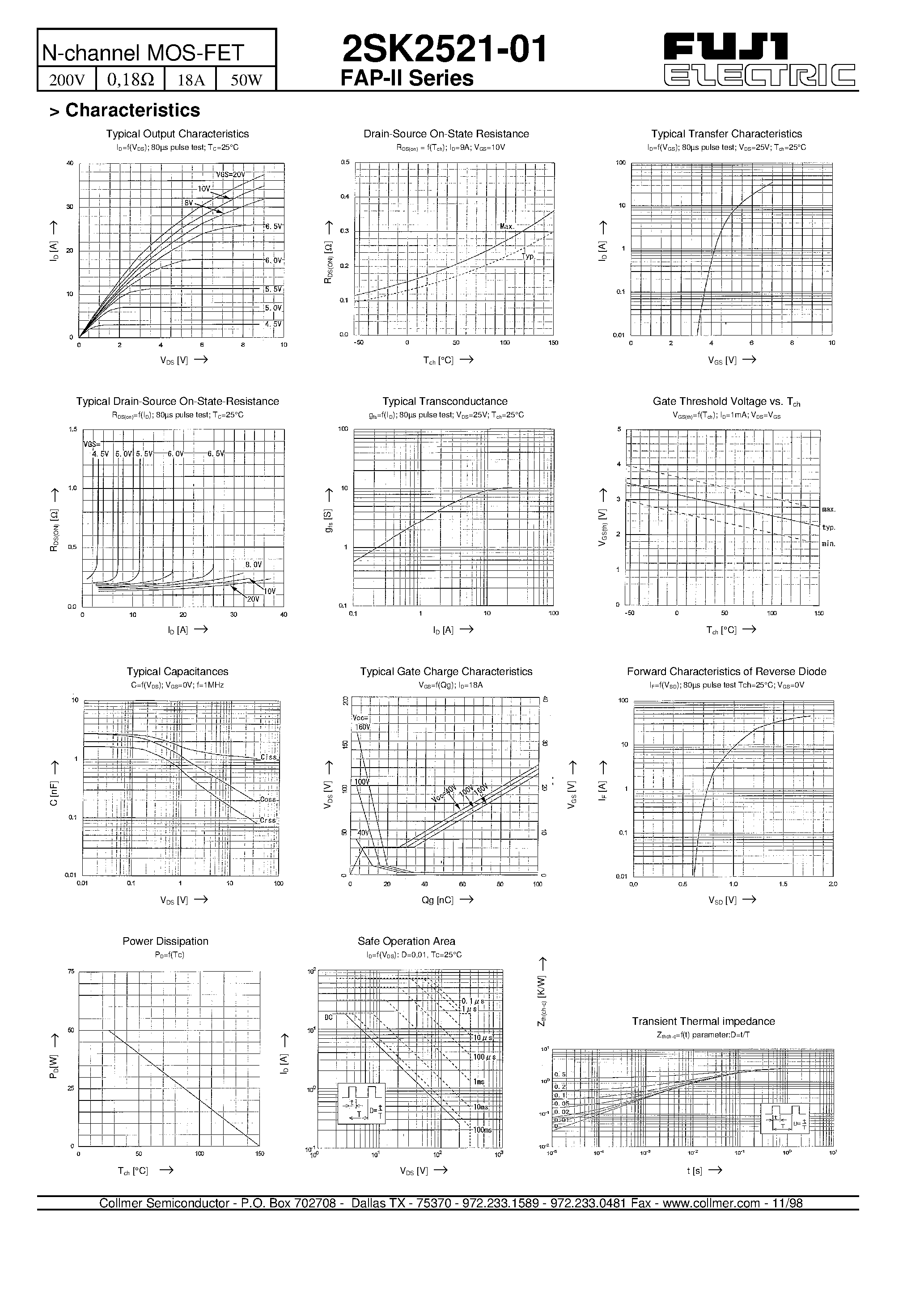 Datasheet 2SK2521-01 - N-channel MOS-FET page 2