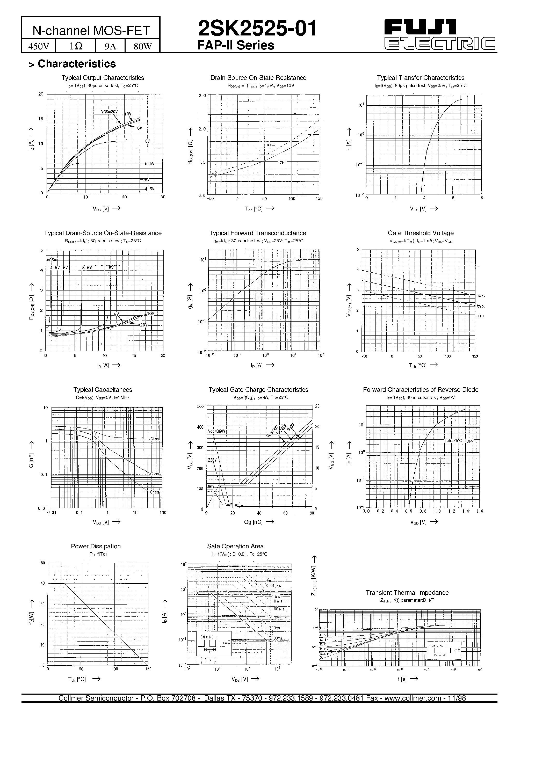 Datasheet 2SK2525-01 - N-channel MOS-FET page 2